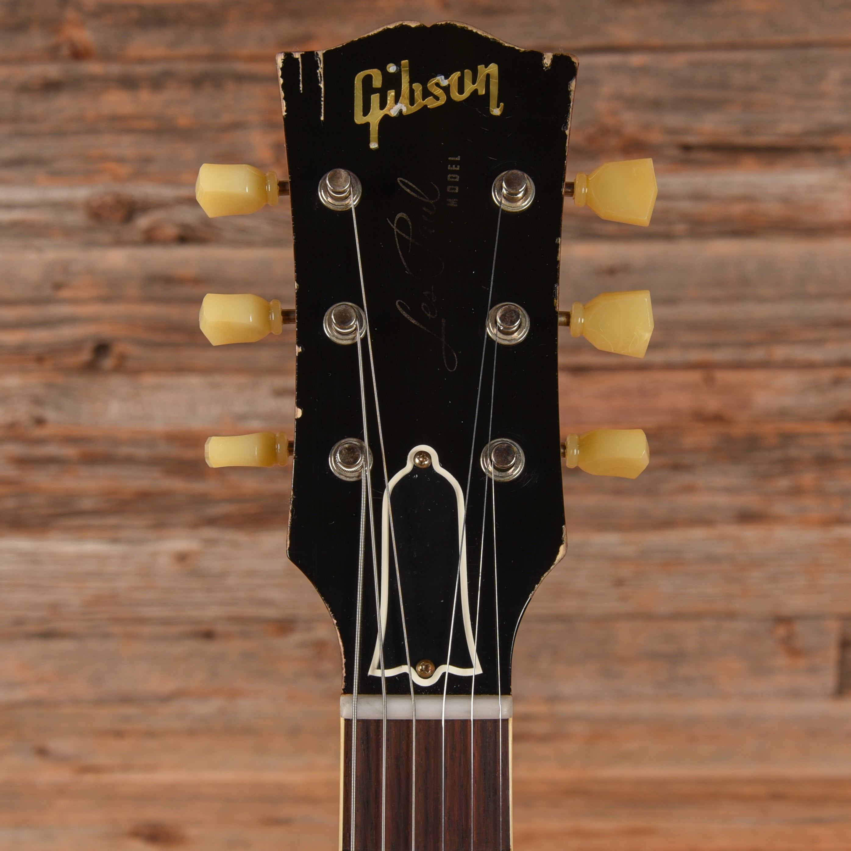 Gibson Custom Wildwood Spec '58 Les Paul Standard Ultra Heavy Aged Green Lemon Fade 2021 Electric Guitars / Solid Body