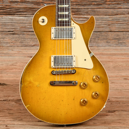 Gibson Custom Wildwood Spec 58 Les Paul Standard Ultra Heavy Aged Green Lemon Fade Electric Guitars / Solid Body