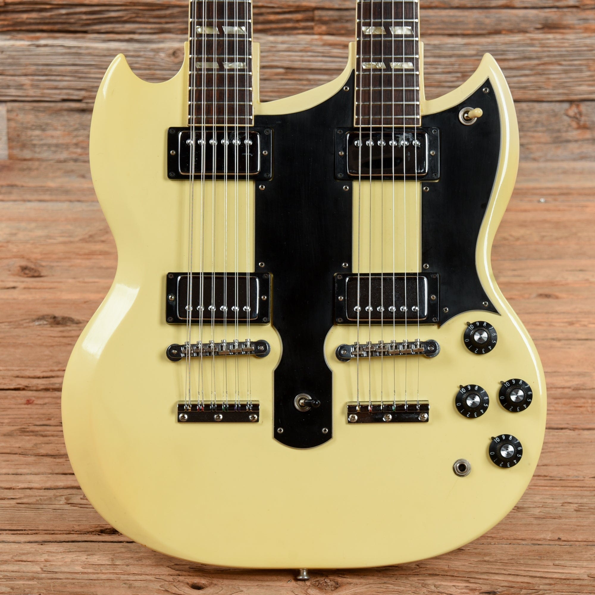 Gibson EDS-1275 Polaris White Refin 1974 Electric Guitars / Solid Body