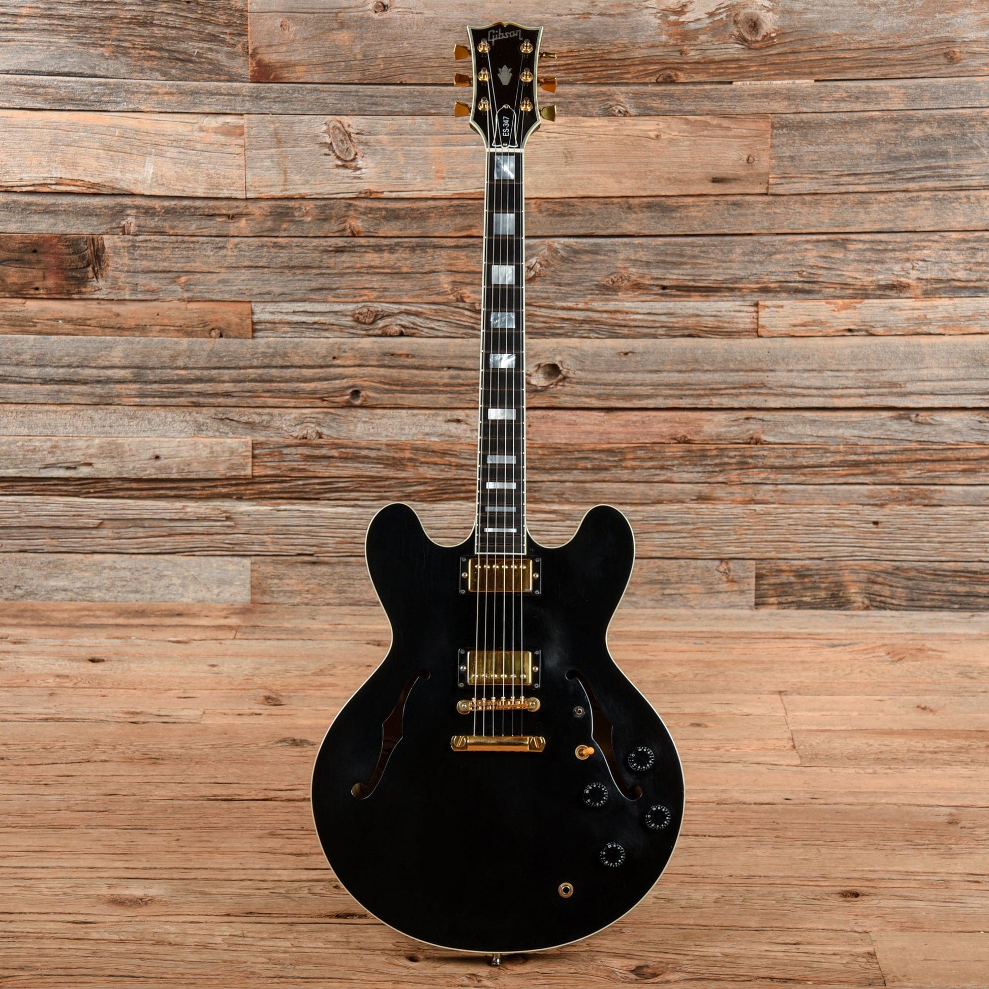 Gibson ES-347 Ebony 1989 Electric Guitars / Solid Body