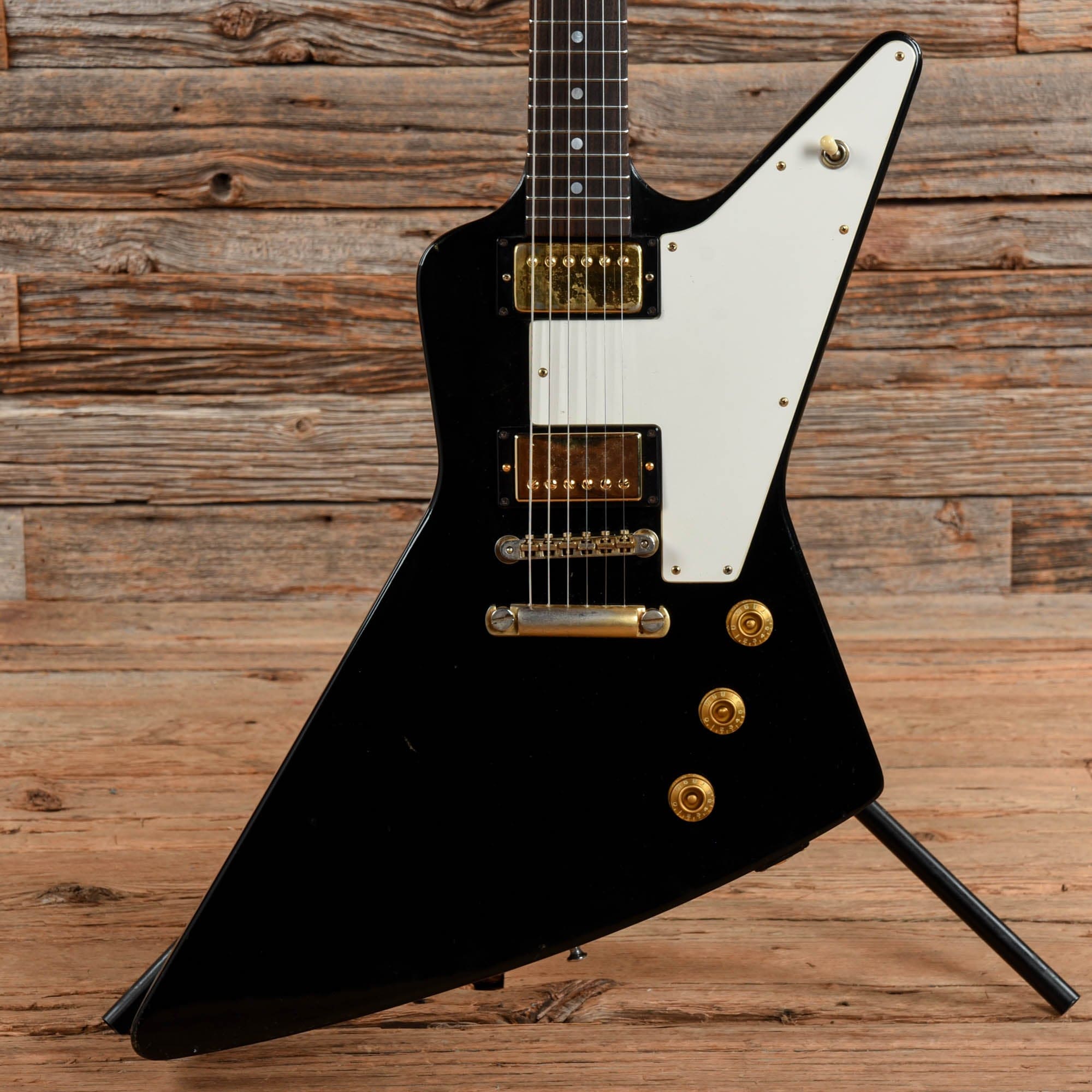 Gibson Explorer Black 1976 Electric Guitars / Solid Body
