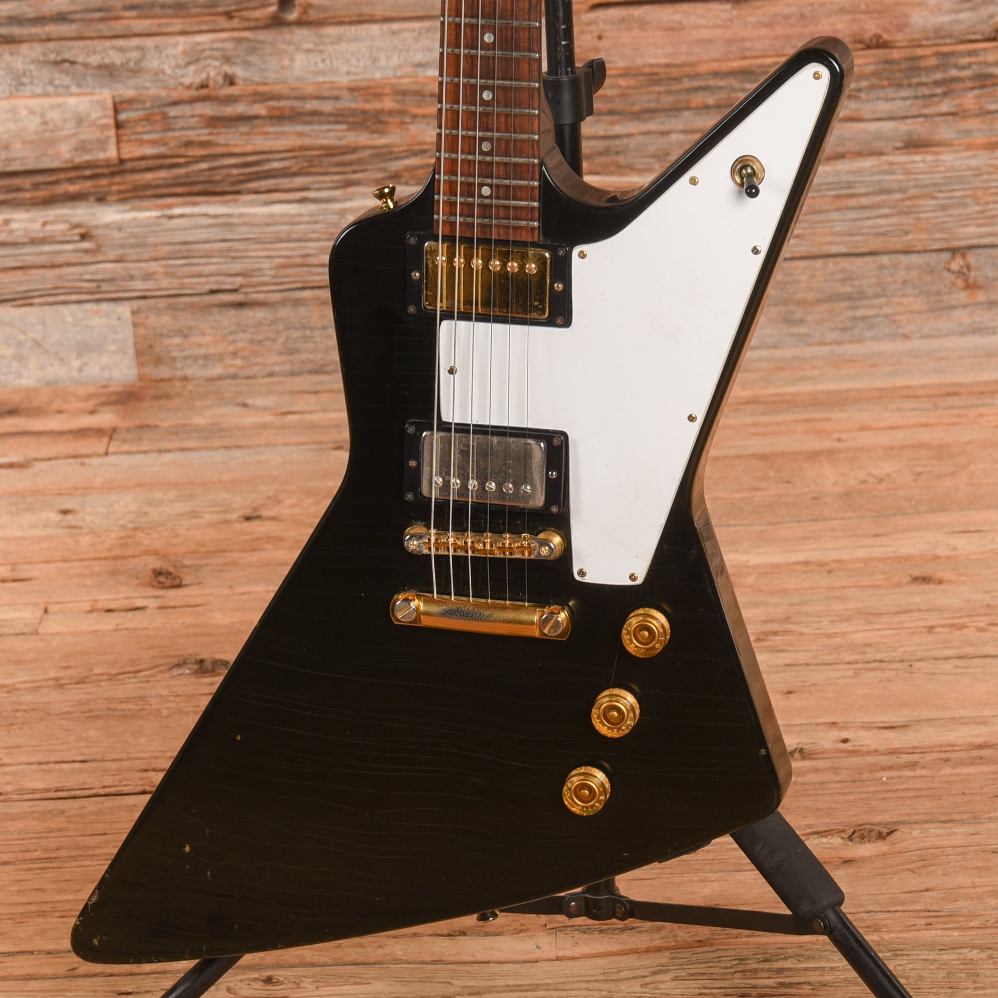 Gibson Explorer Black 1977 Electric Guitars / Solid Body