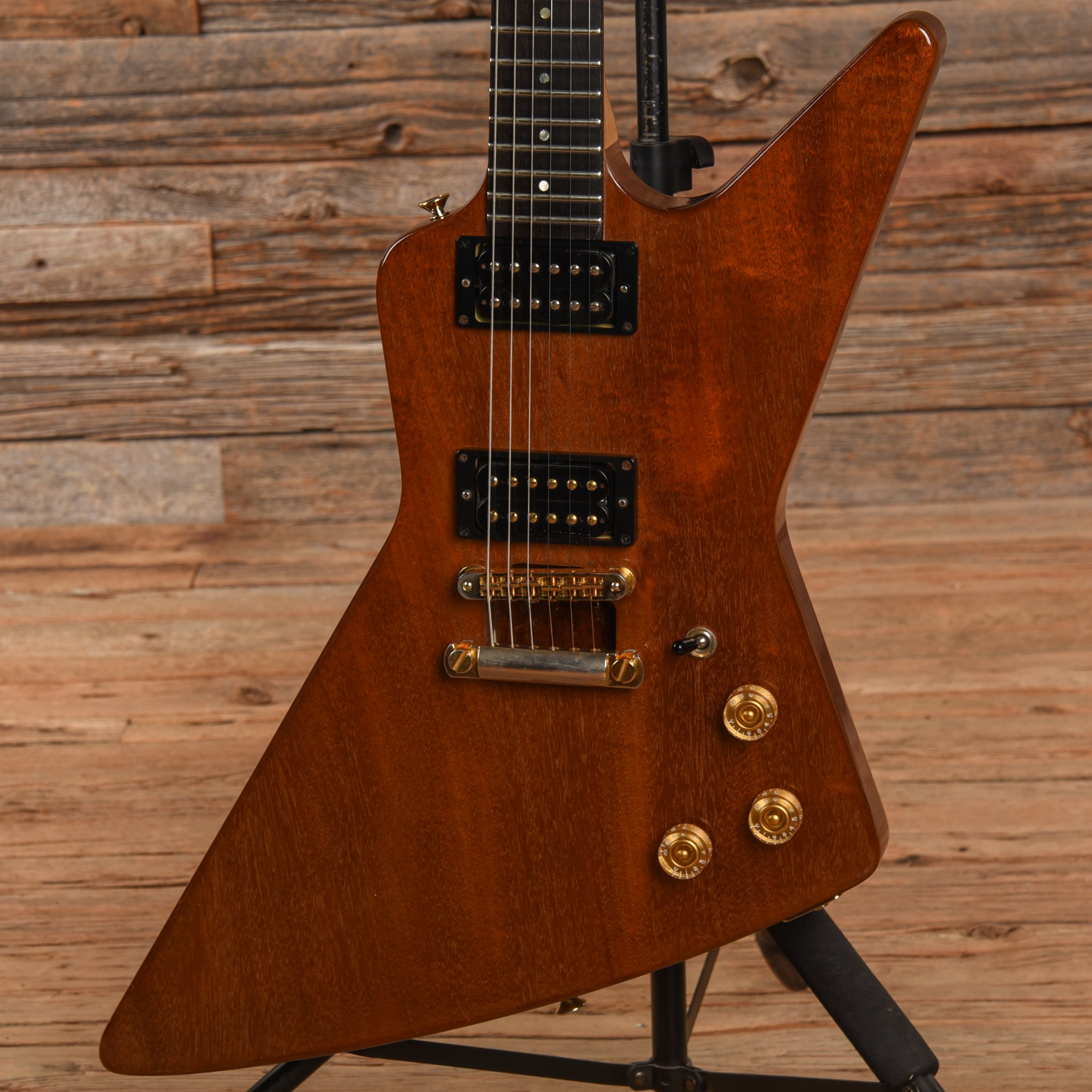 Gibson Explorer Mahogany Natural Refin 1985 Electric Guitars / Solid Body
