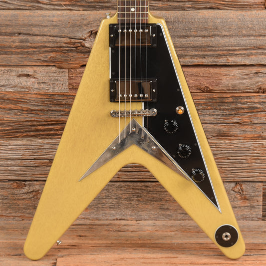 Gibson Flying V '59 Reissue TV Yelllow  - Dave Amato of REO Speedwagon Electric Guitars / Solid Body