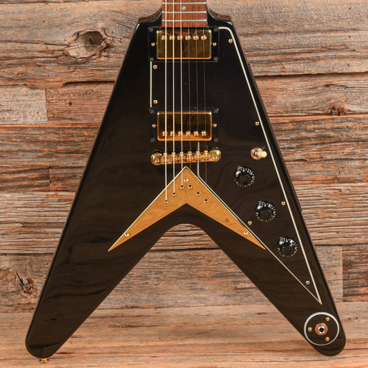 Gibson Flying V Heritage Korina Reissue Ebony 1983 Electric Guitars / Solid Body
