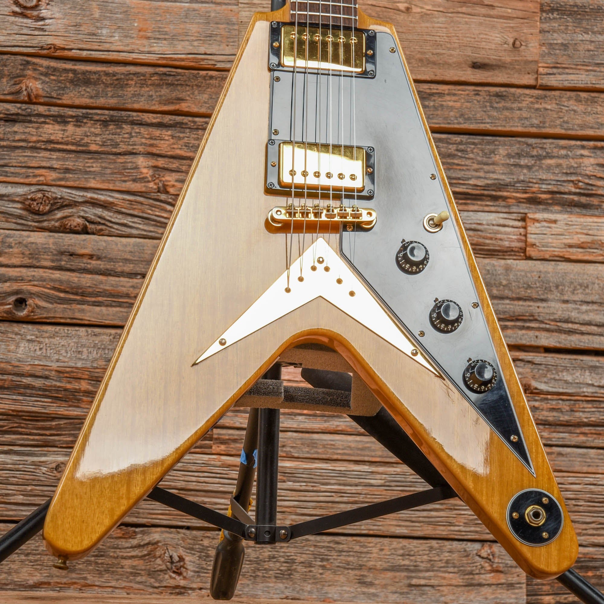 Gibson Heritage Flying V Korina Natural 1982 Electric Guitars / Solid Body