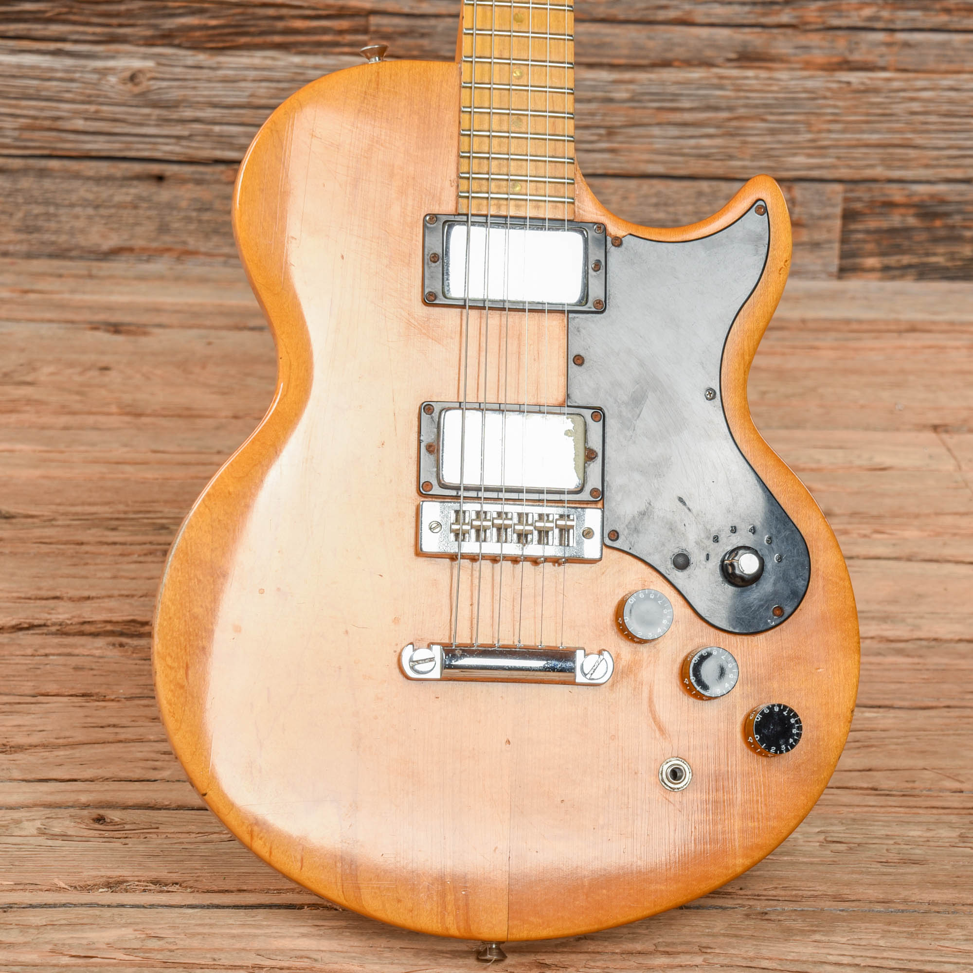 Gibson L6S Natural 1977 Electric Guitars / Solid Body