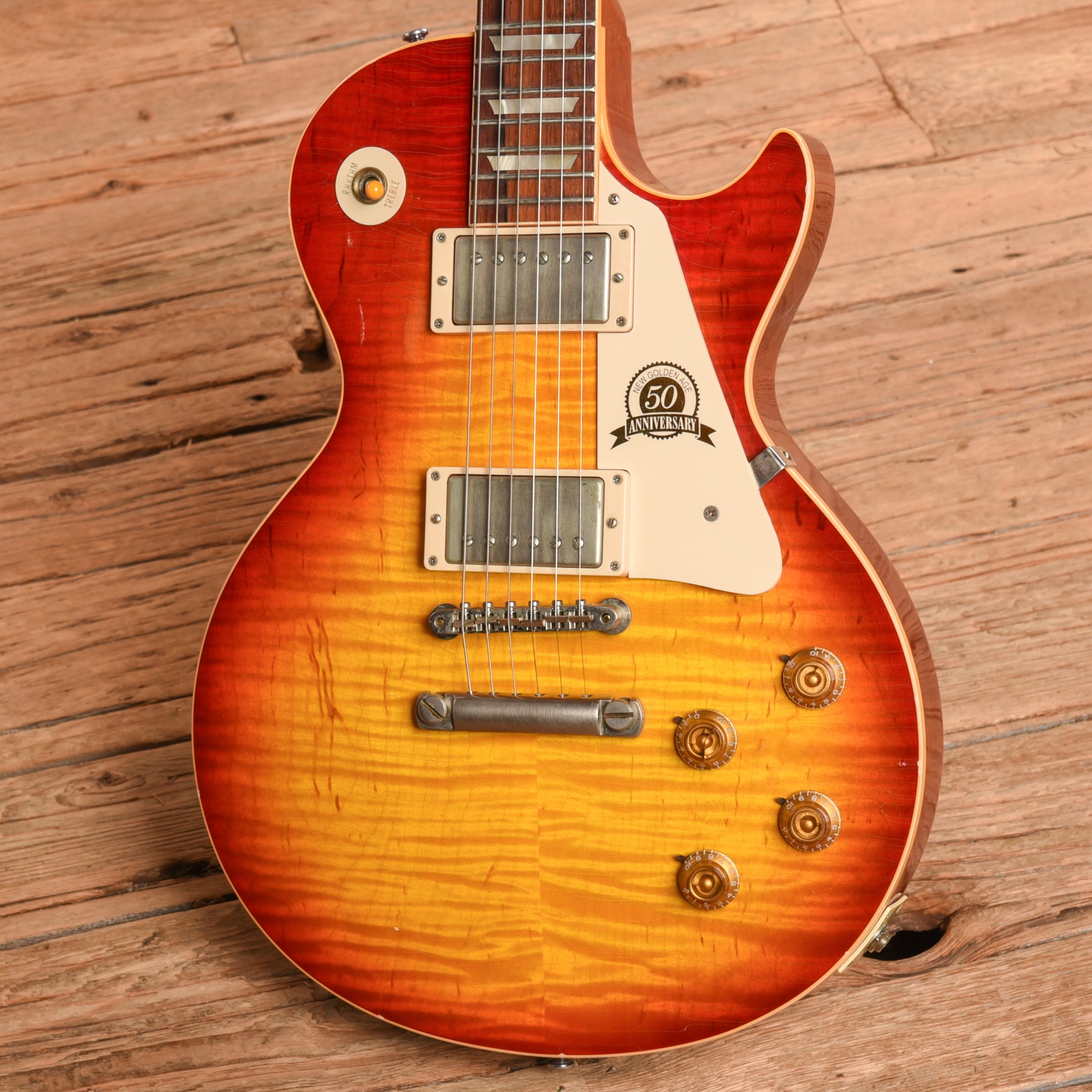 Gibson Les Paul 50th Anniversary '58 Murphy Sunburst - Dave Amato of REO Speedwagon Electric Guitars / Solid Body