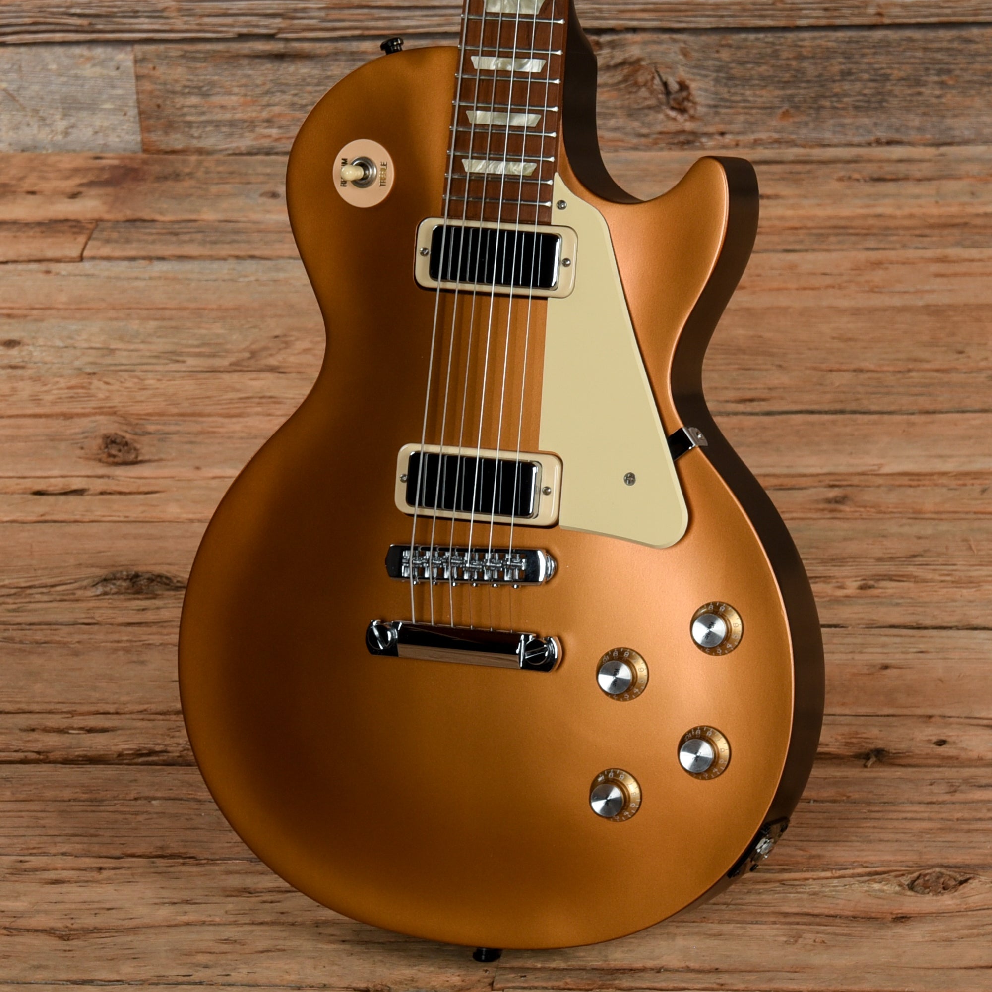 Gibson Les Paul '70s Tribute Satin Gold 2012 Electric Guitars / Solid Body