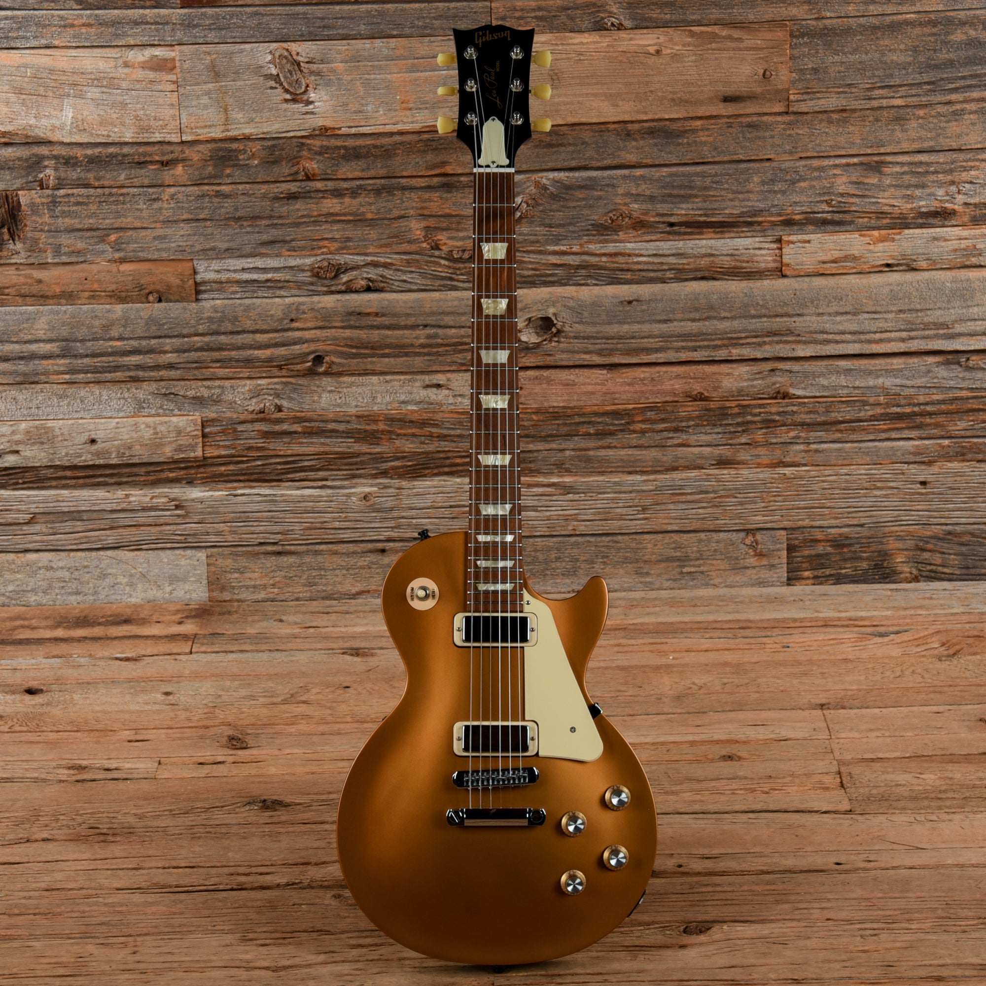 Gibson Les Paul '70s Tribute Satin Gold 2012 Electric Guitars / Solid Body