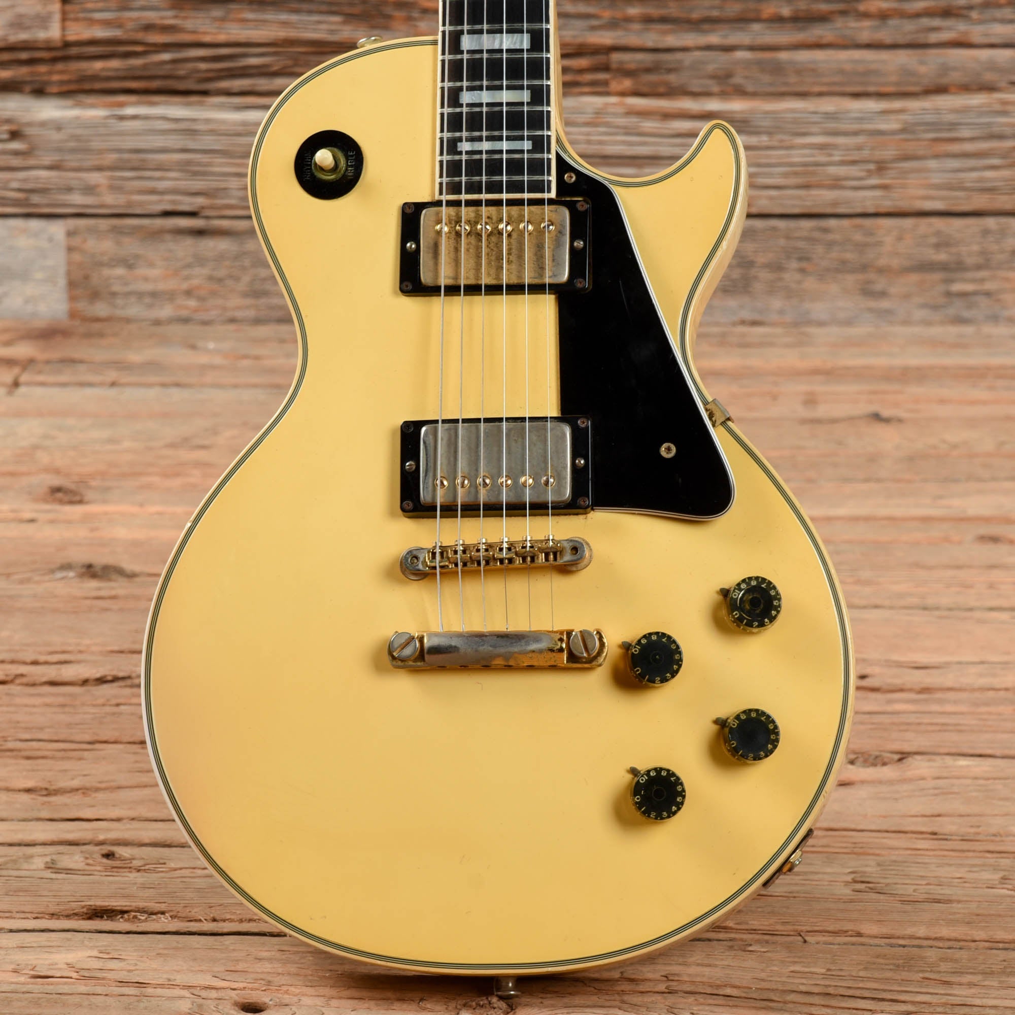 Gibson Les Paul Custom Alpine White 1973 Electric Guitars / Solid Body