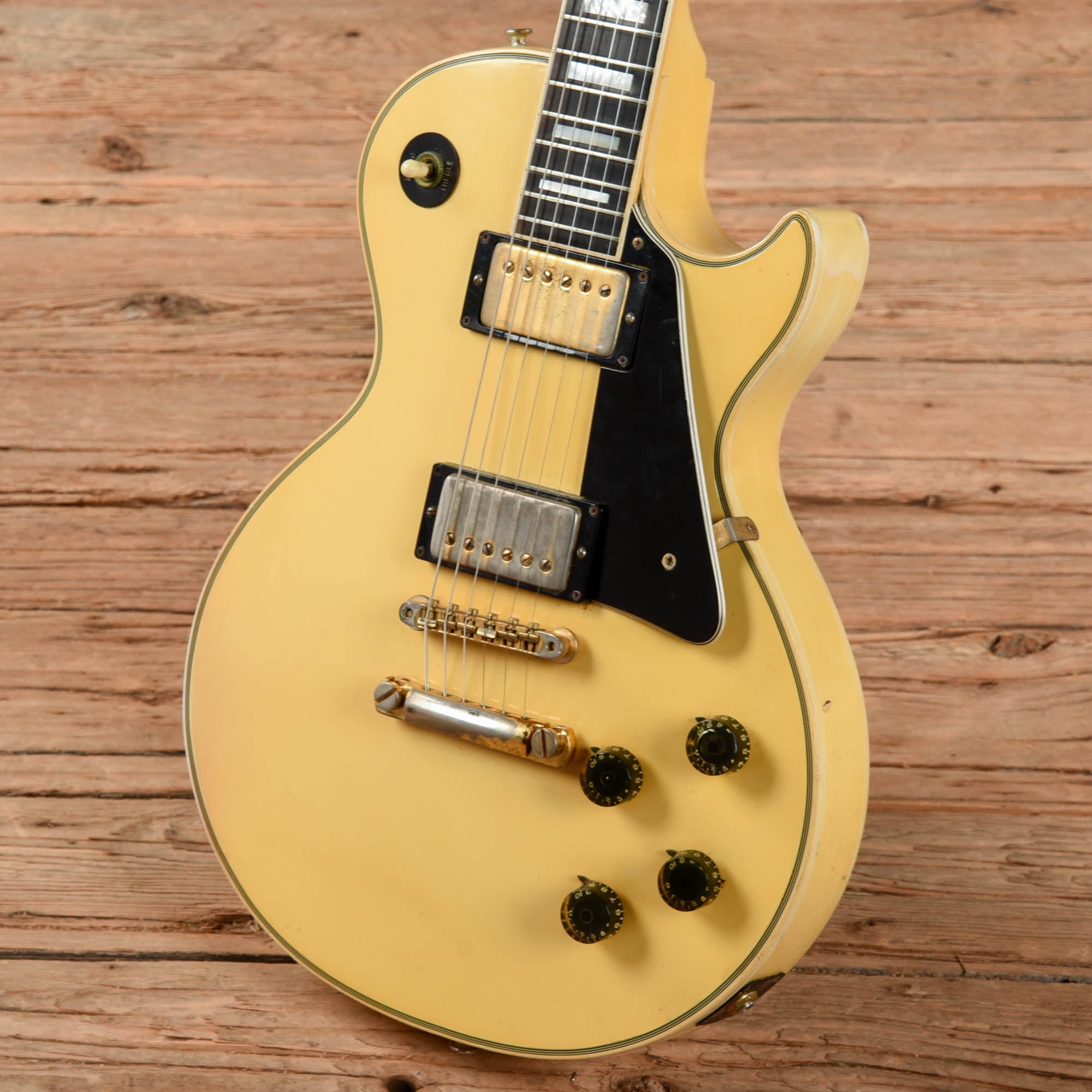 Gibson Les Paul Custom Alpine White 1973 Electric Guitars / Solid Body