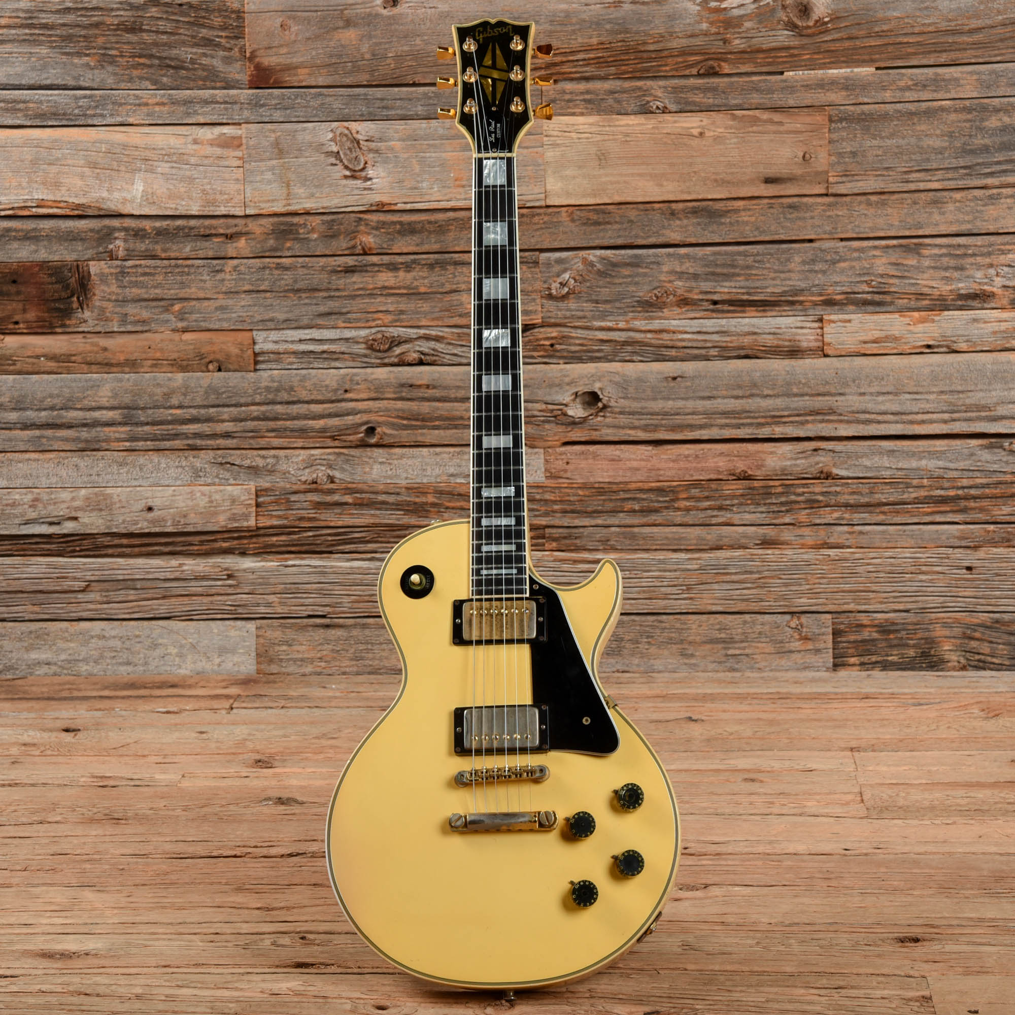 Gibson Les Paul Custom Alpine White 1973 Electric Guitars / Solid Body