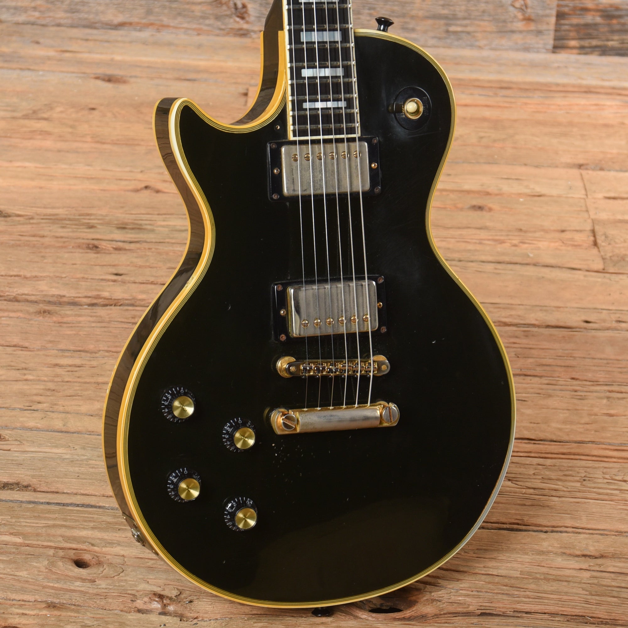 Gibson Les Paul Custom Black 1981 LEFTY Electric Guitars / Solid Body