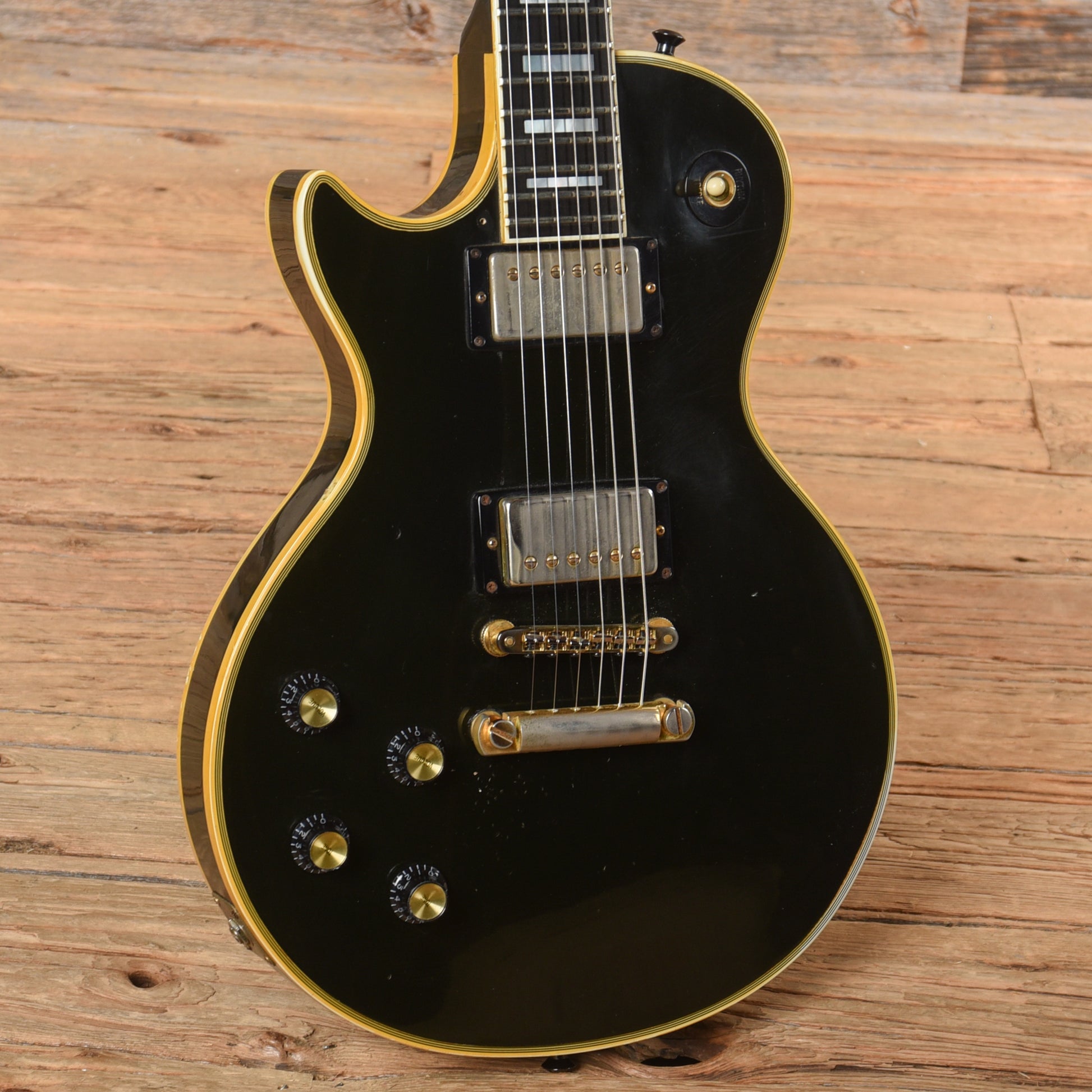 Gibson Les Paul Custom Black 1981 LEFTY Electric Guitars / Solid Body