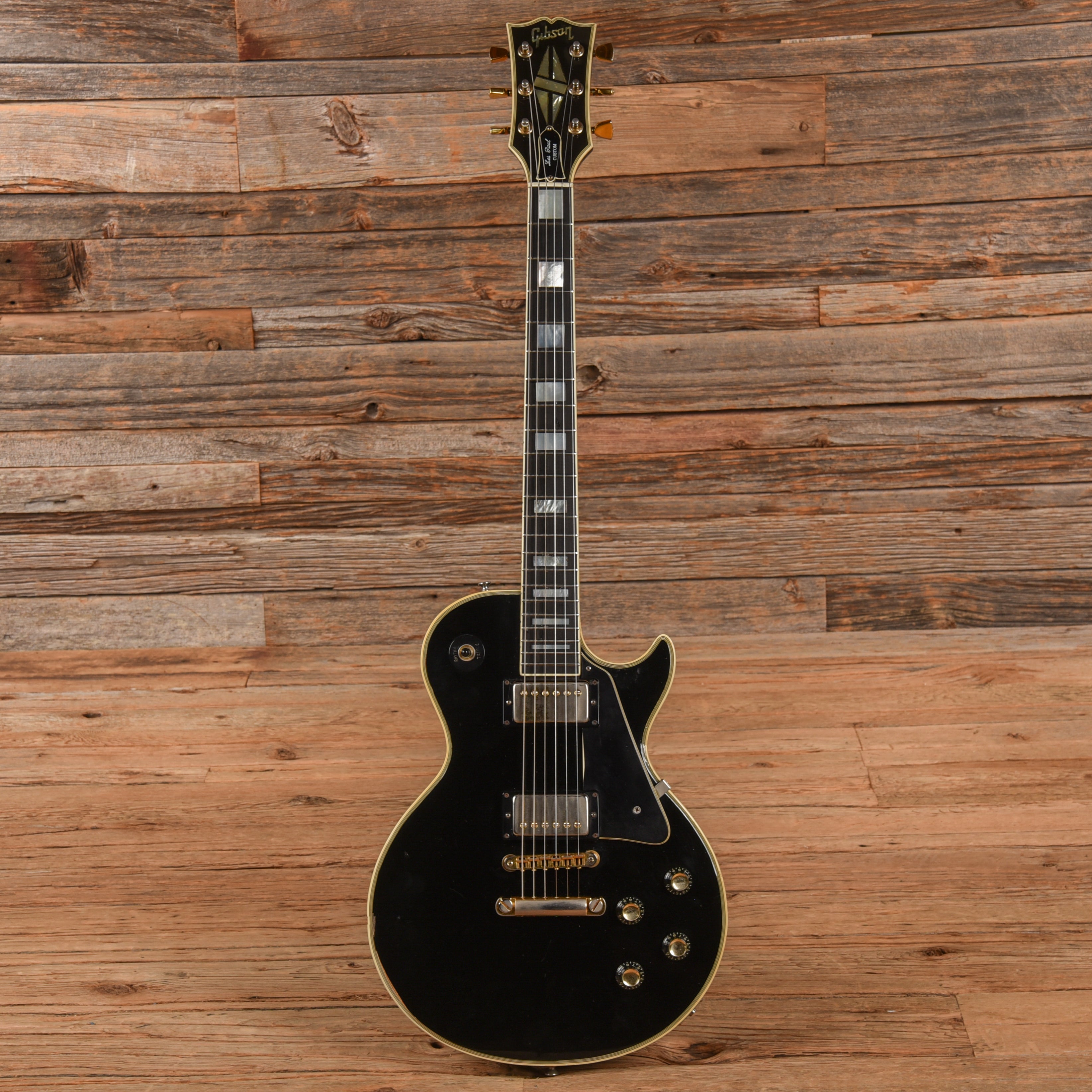 Gibson Les Paul Custom Ebony 1975 Electric Guitars / Solid Body