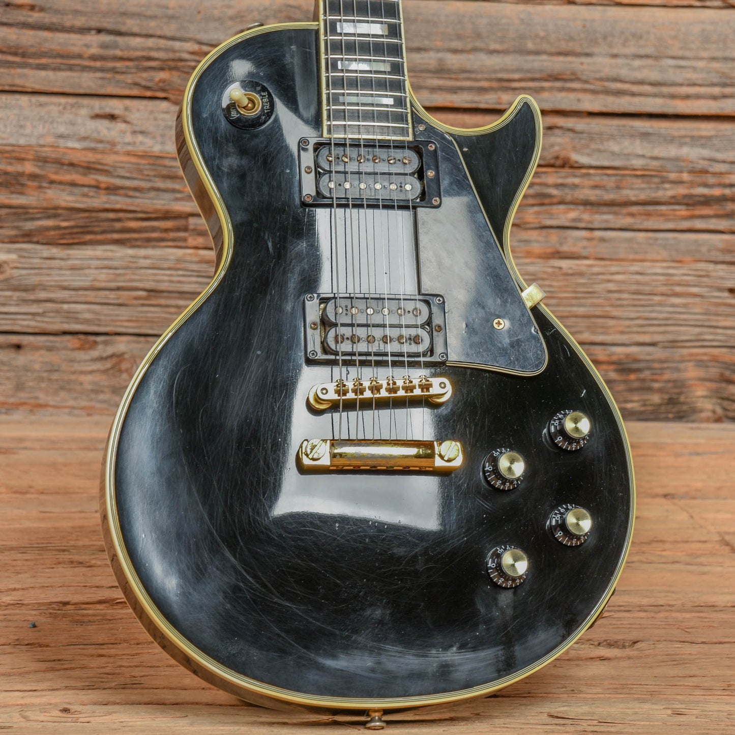 Gibson Les Paul Custom Ebony 1976 Electric Guitars / Solid Body