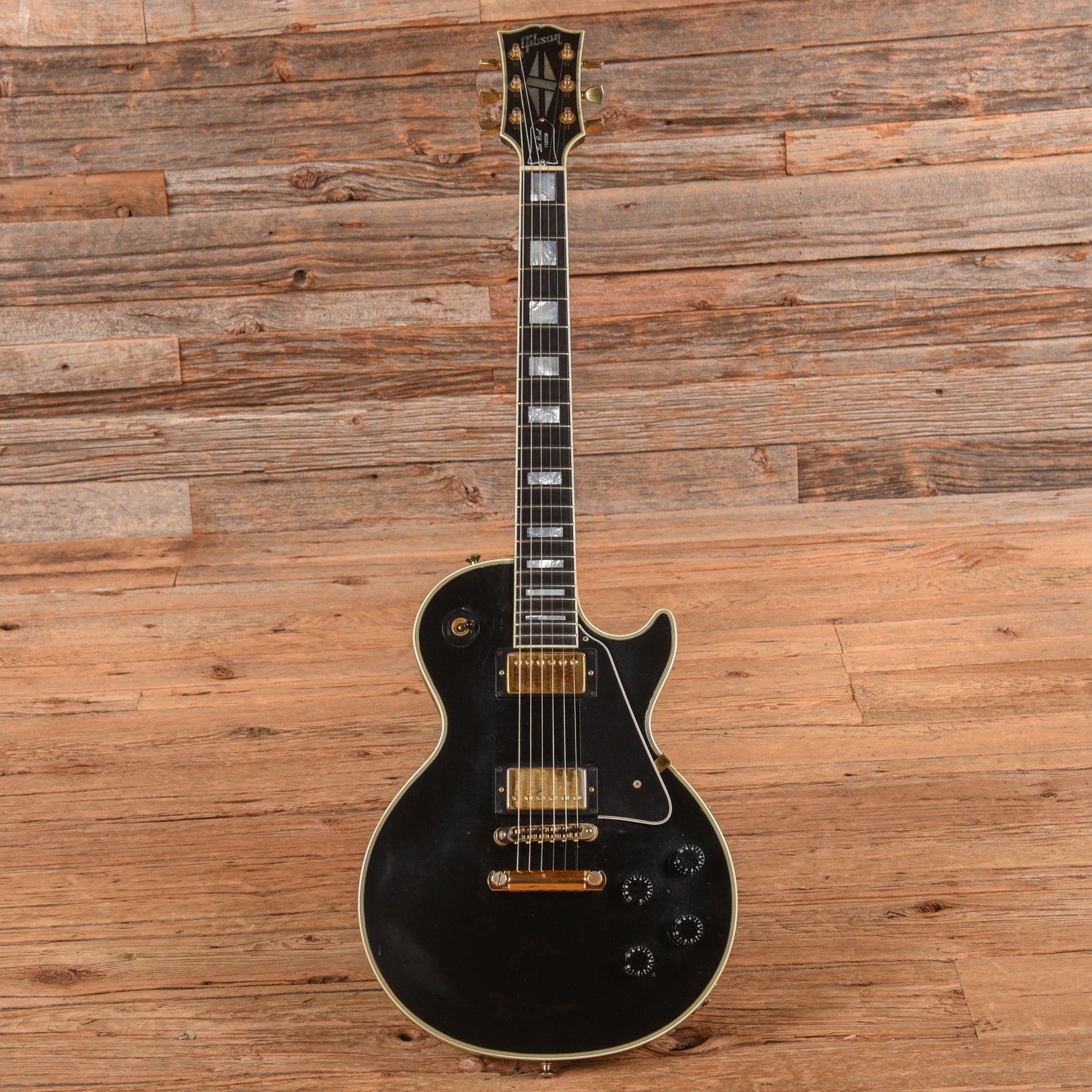 Gibson Les Paul Custom Ebony 2001 Electric Guitars / Solid Body