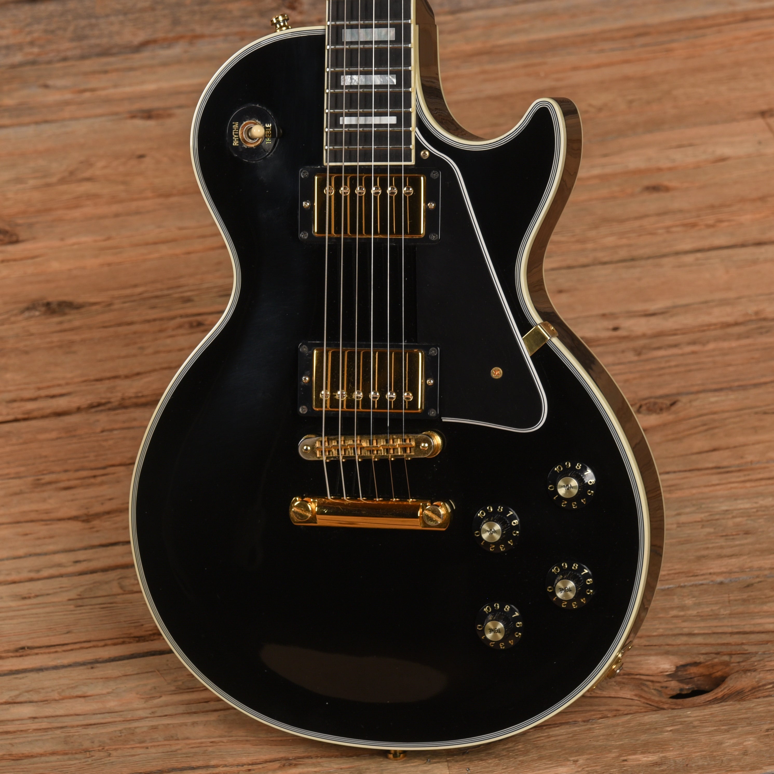 Gibson Les Paul Custom Ebony 2008 Electric Guitars / Solid Body