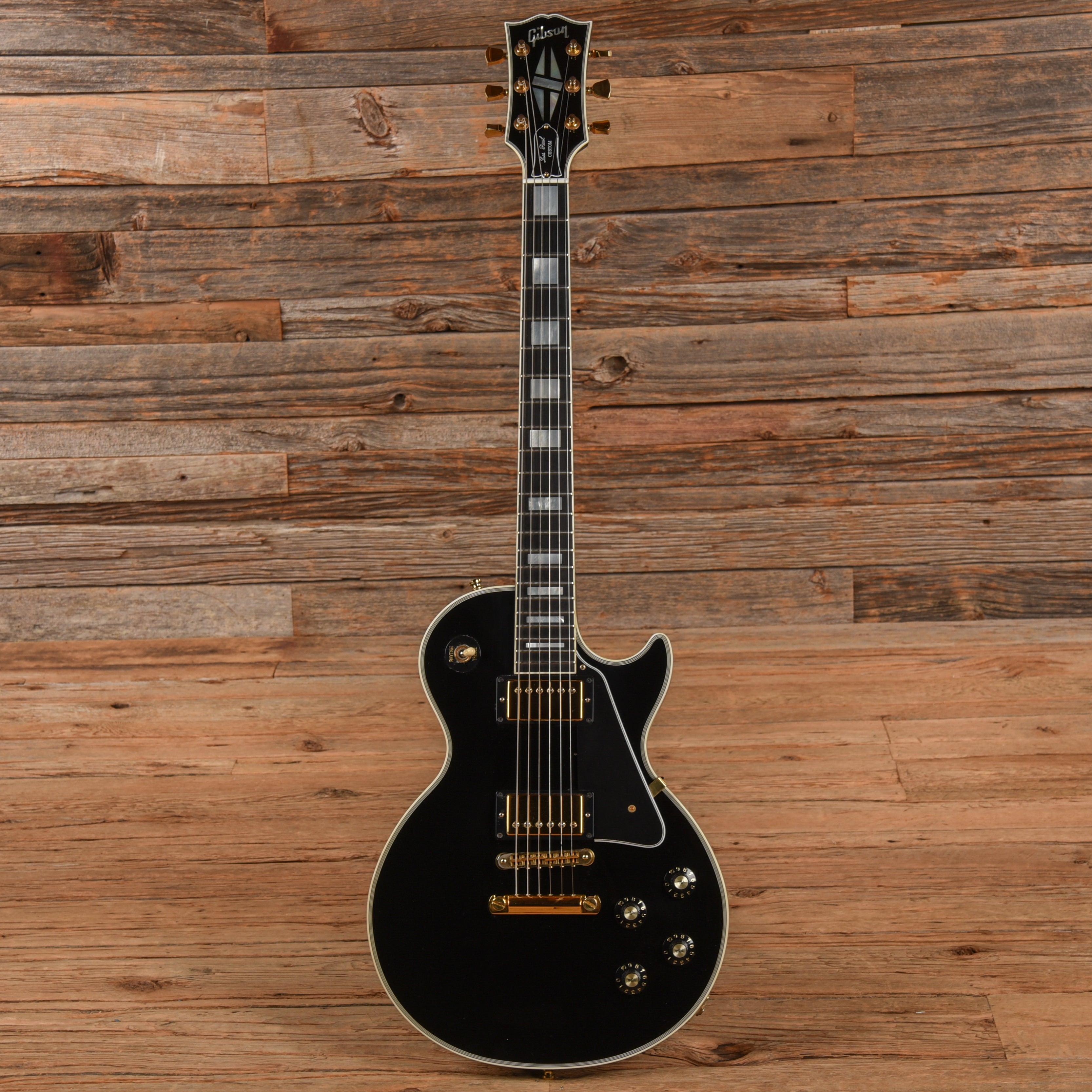 Gibson Les Paul Custom Ebony 2008 Electric Guitars / Solid Body