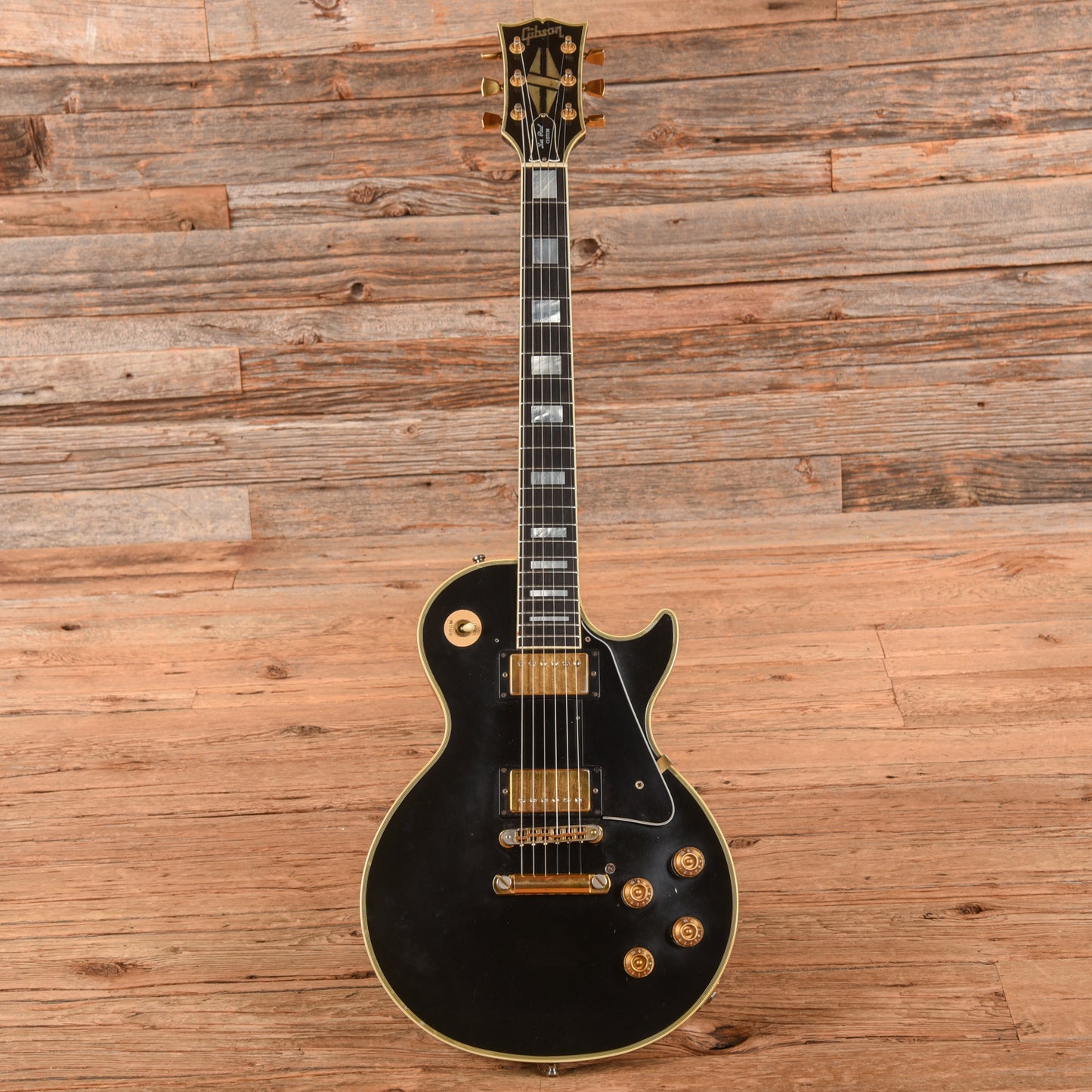 Gibson Les Paul Custom Ebony Refin 1990 Electric Guitars / Solid Body