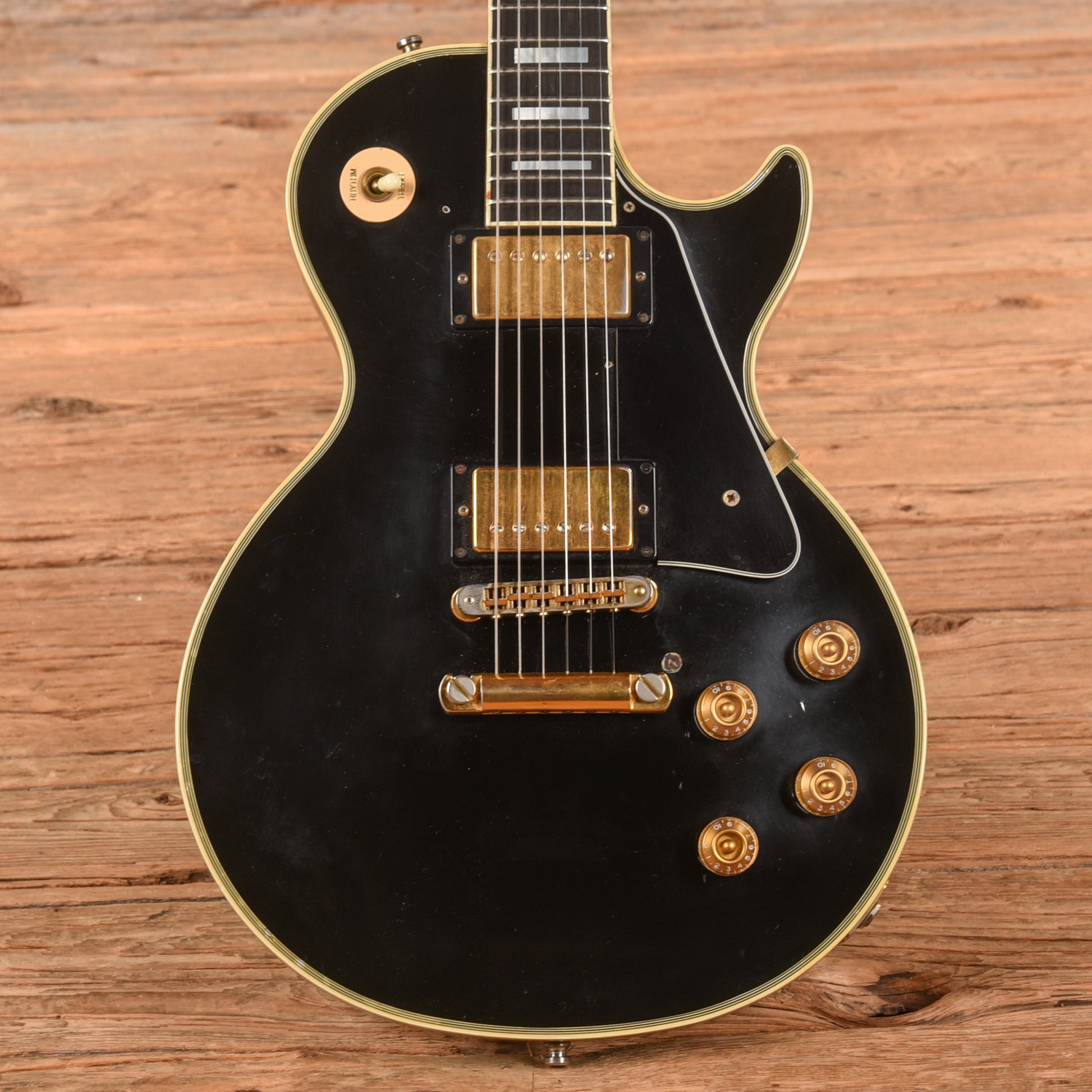 Gibson Les Paul Custom Ebony Refin 1990 Electric Guitars / Solid Body