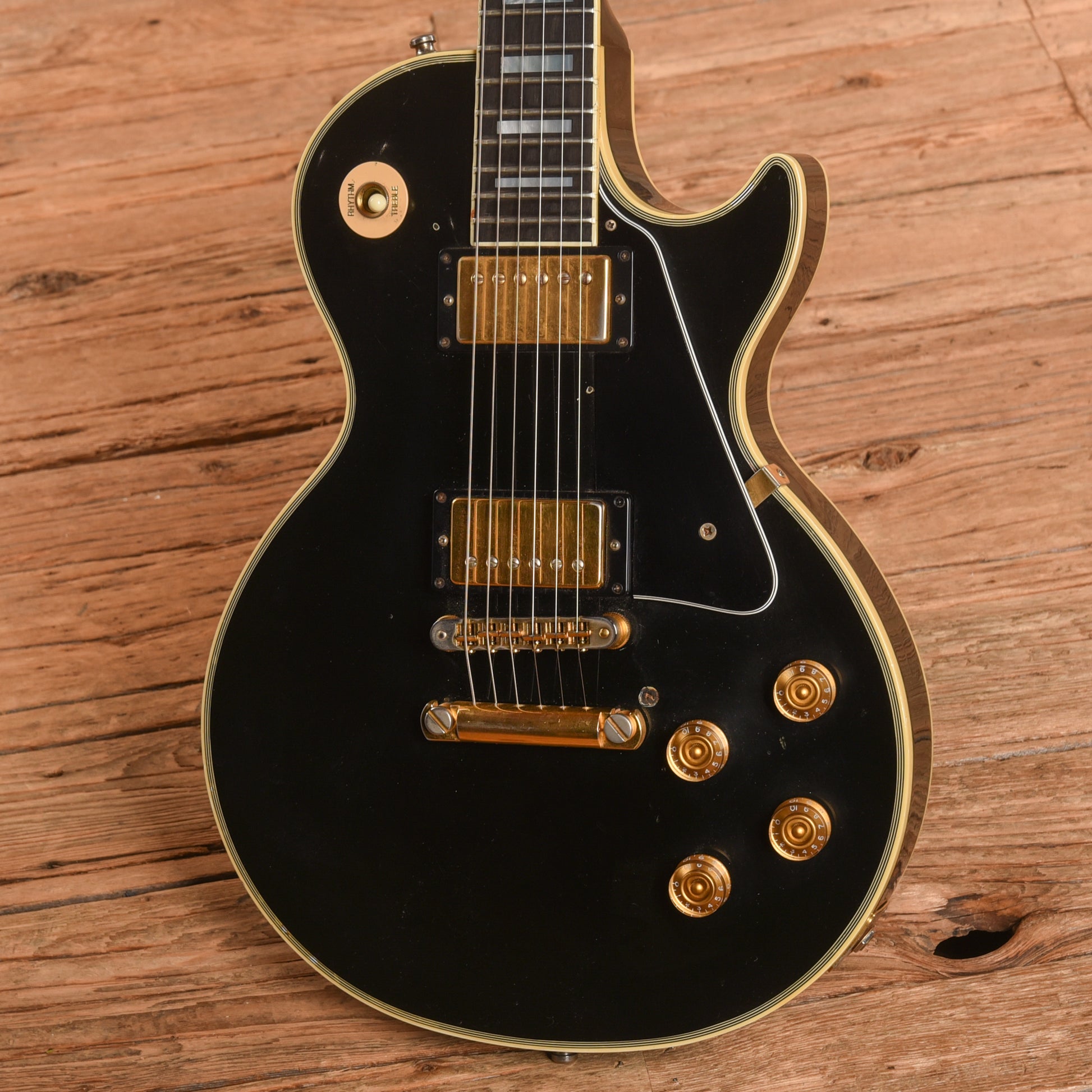 Gibson Les Paul Custom Ebony Refin 1990 Electric Guitars / Solid Body