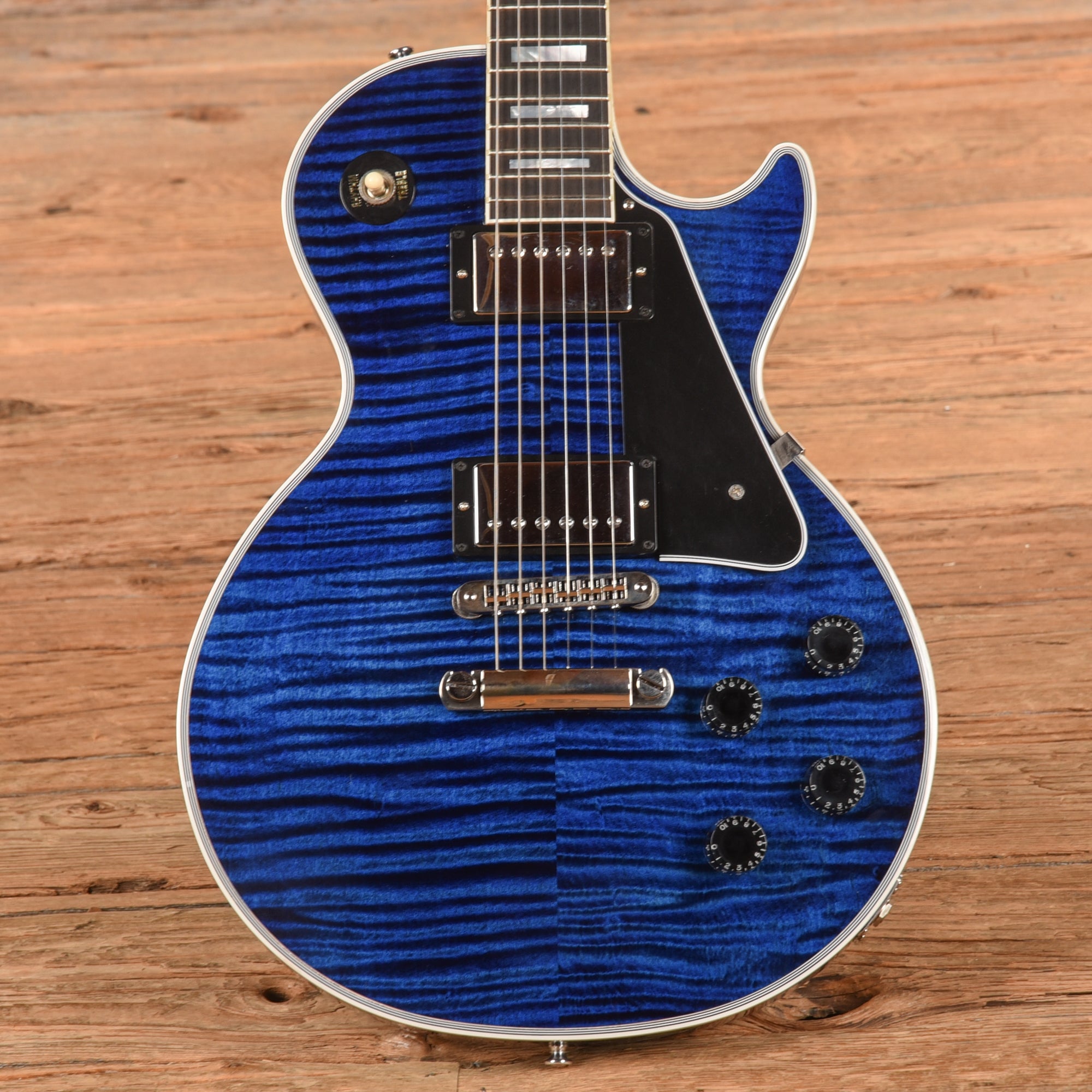 Gibson Les Paul Custom Figured Blue 2024 – Chicago Music Exchange
