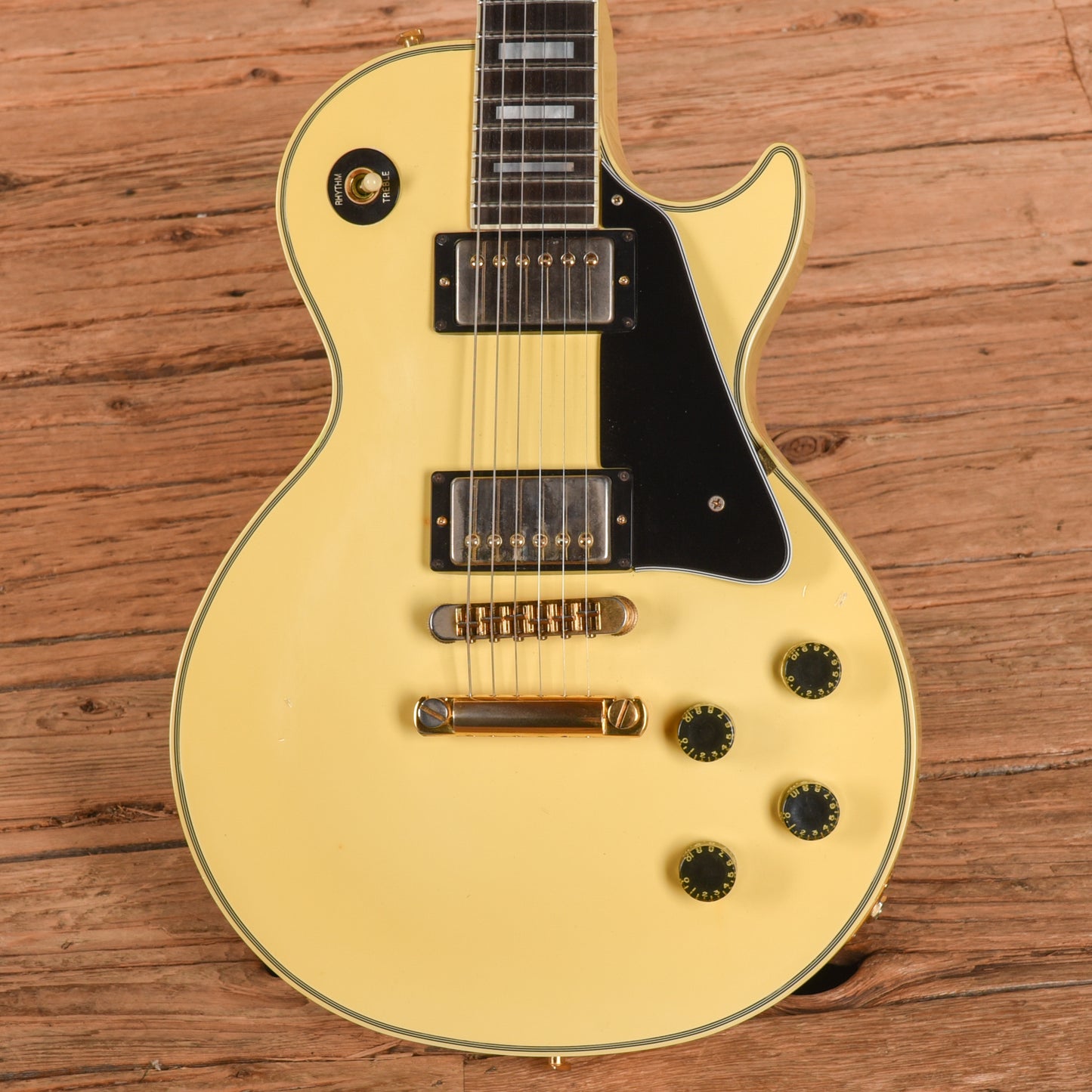 Gibson Les Paul Custom White 1982 Electric Guitars / Solid Body