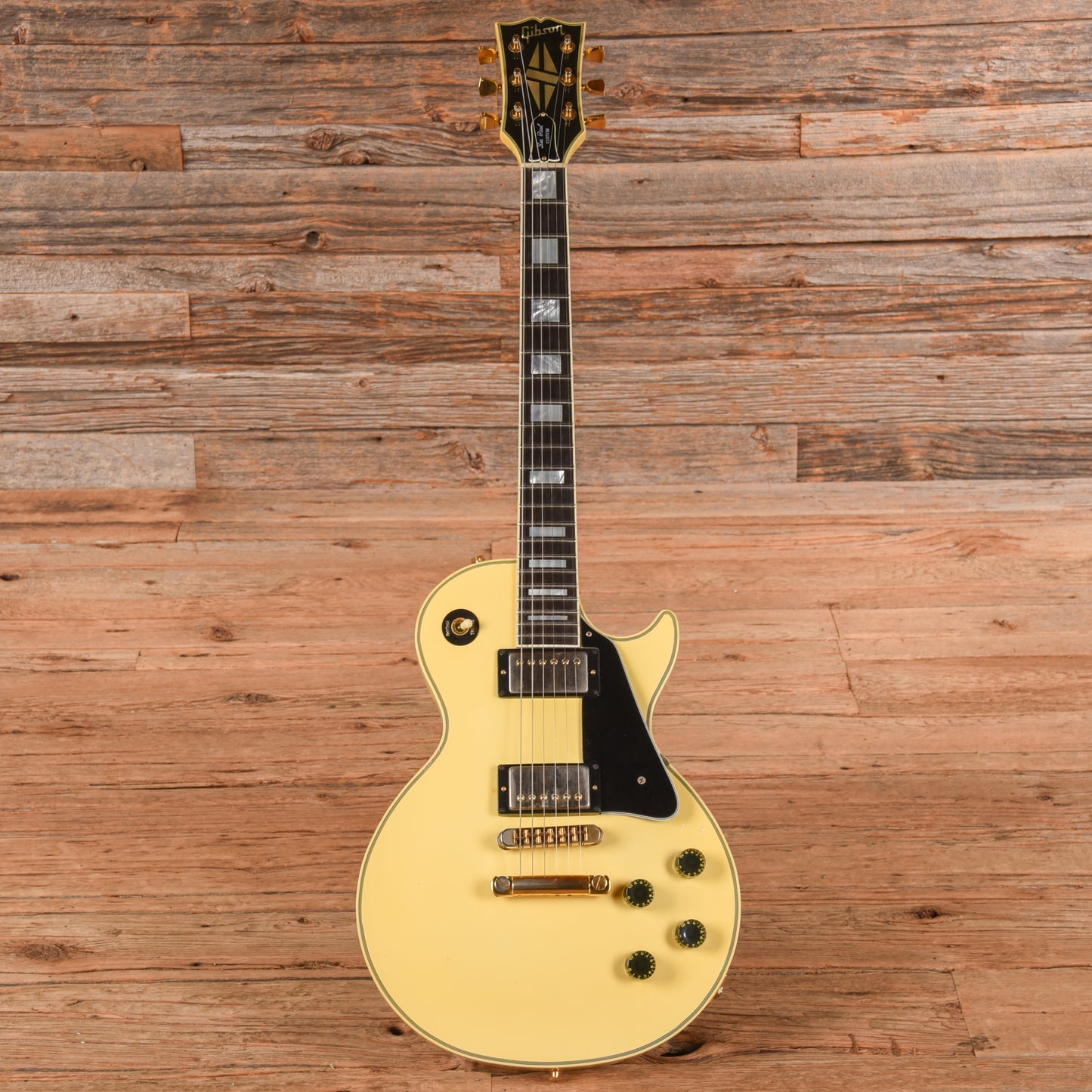 Gibson Les Paul Custom White 1982 Electric Guitars / Solid Body