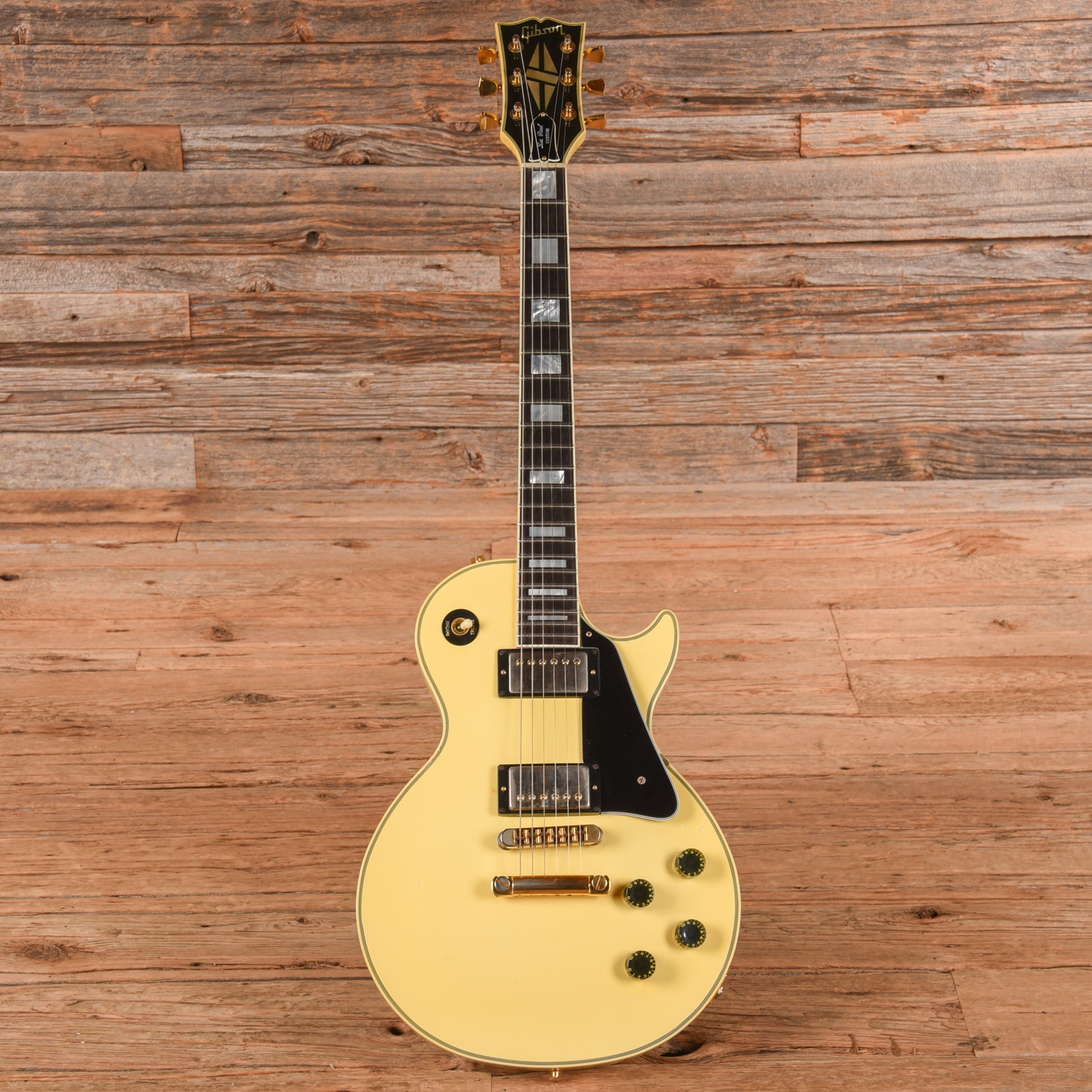 Gibson Les Paul Custom White 1982 Electric Guitars / Solid Body