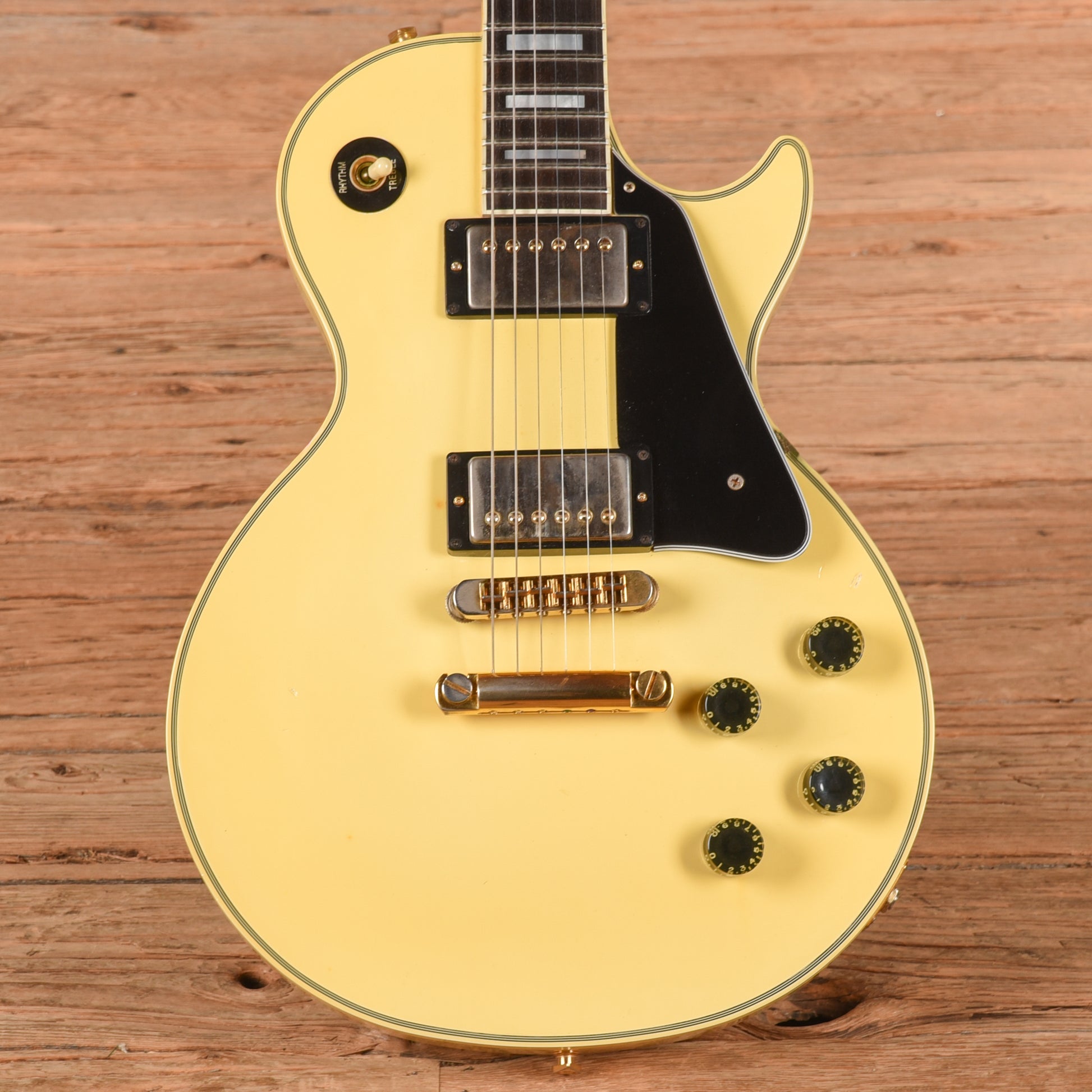 Gibson Les Paul Custom White 1982 Electric Guitars / Solid Body