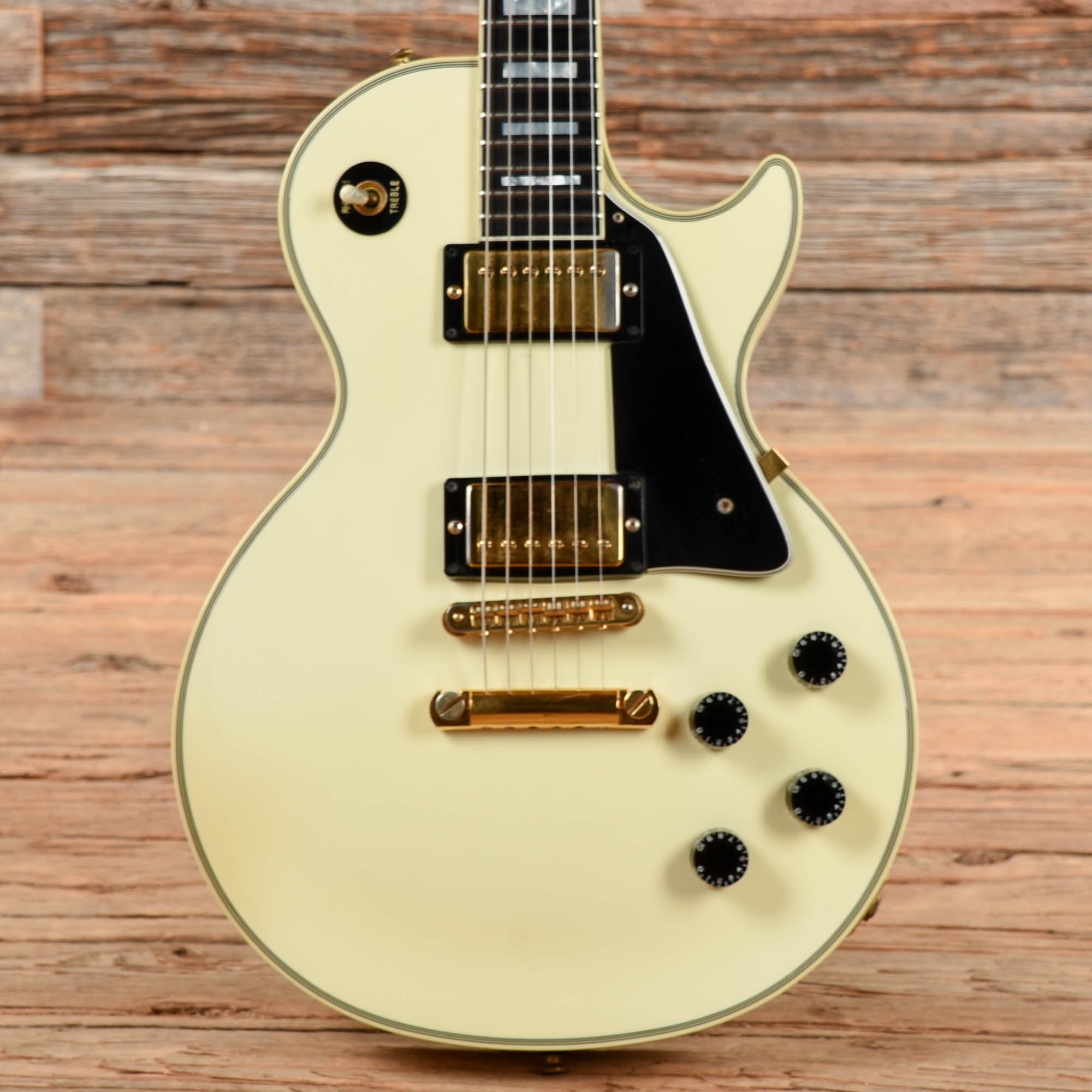 Gibson Les Paul Custom White 1989 Electric Guitars / Solid Body
