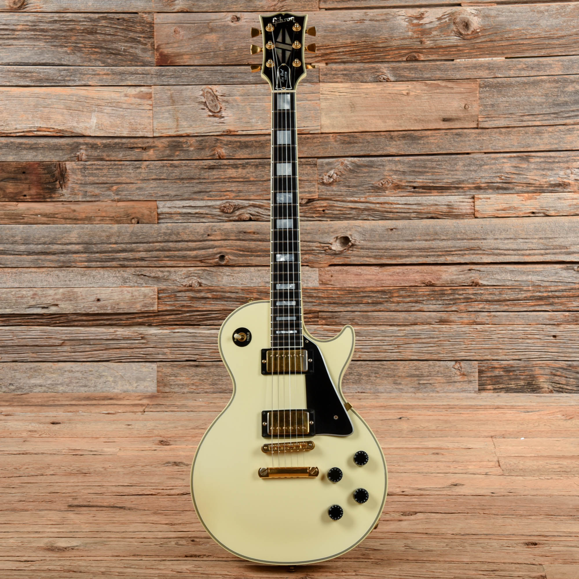 Gibson Les Paul Custom White 1989 Electric Guitars / Solid Body