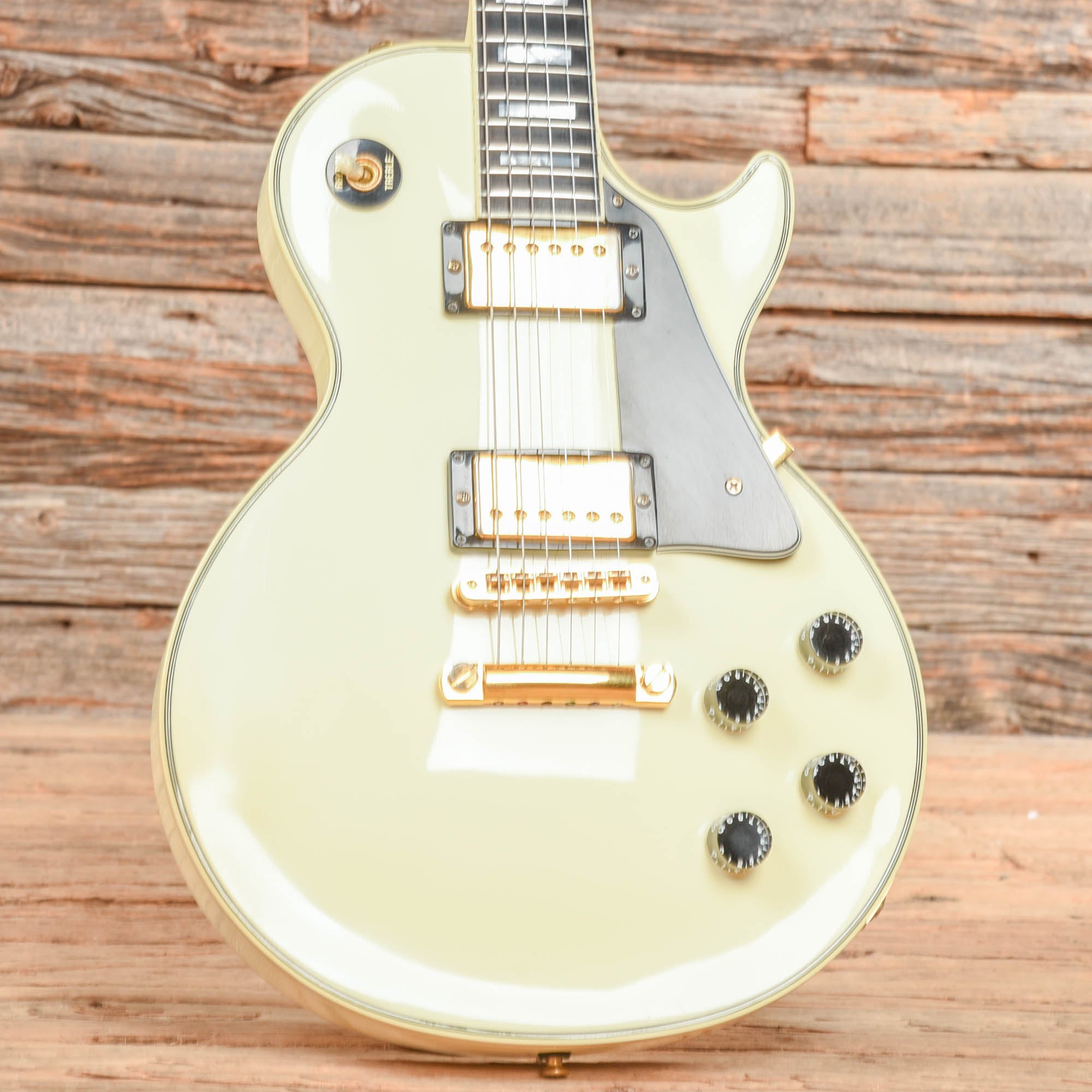Gibson Les Paul Custom White 1989 Electric Guitars / Solid Body