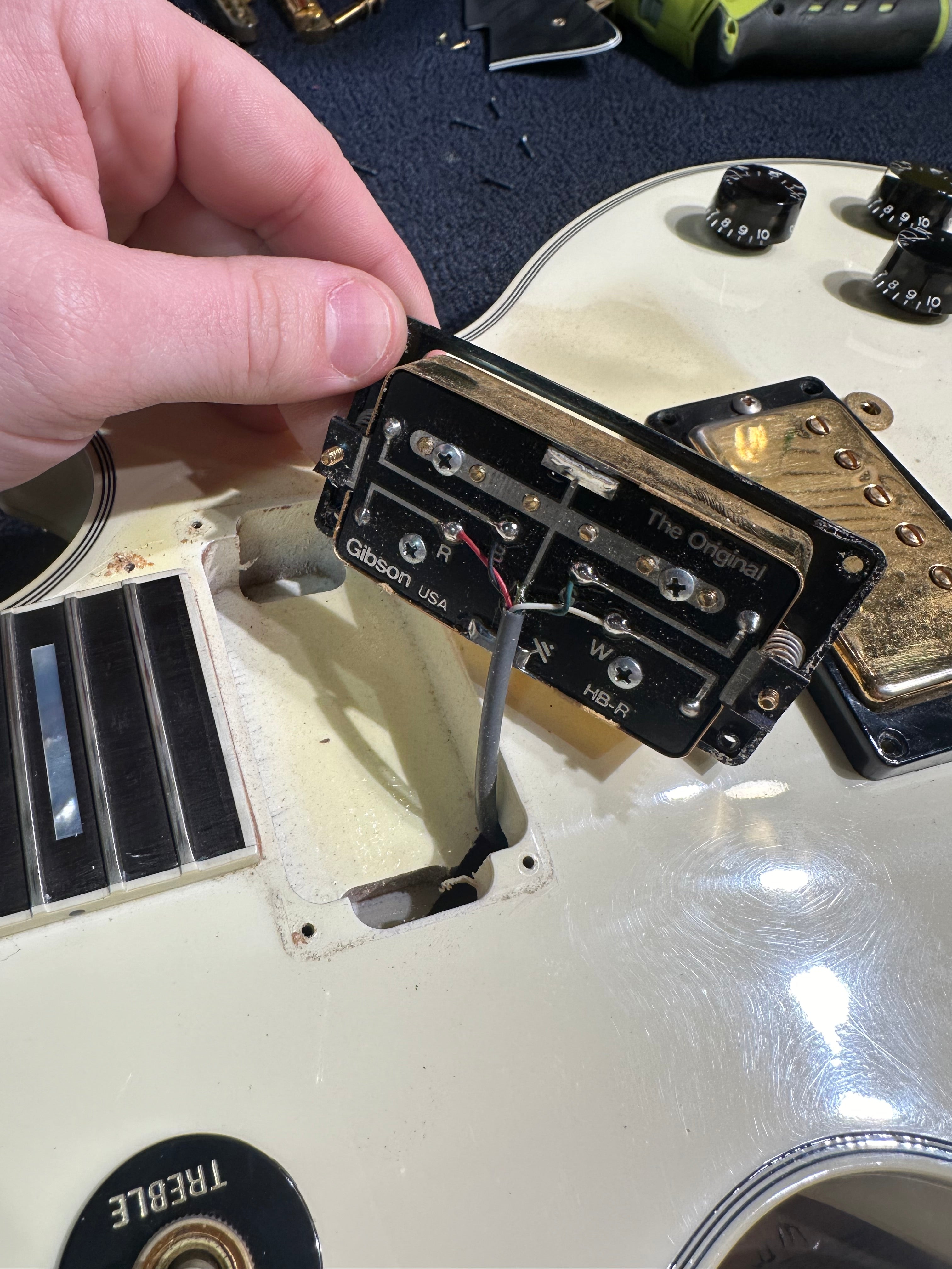 Gibson Les Paul Custom White 1989 Electric Guitars / Solid Body