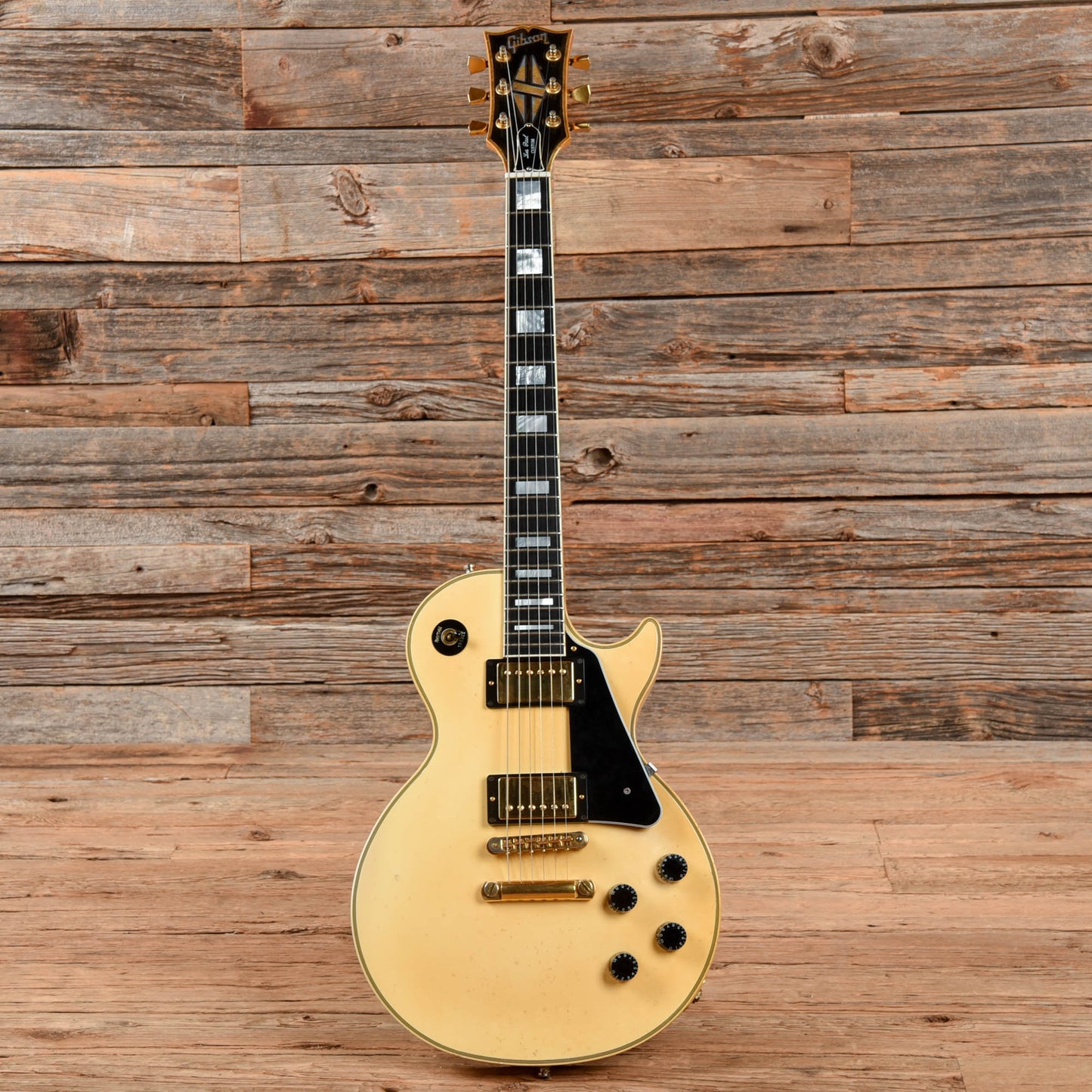 Gibson Les Paul Custom White 1989 Electric Guitars / Solid Body
