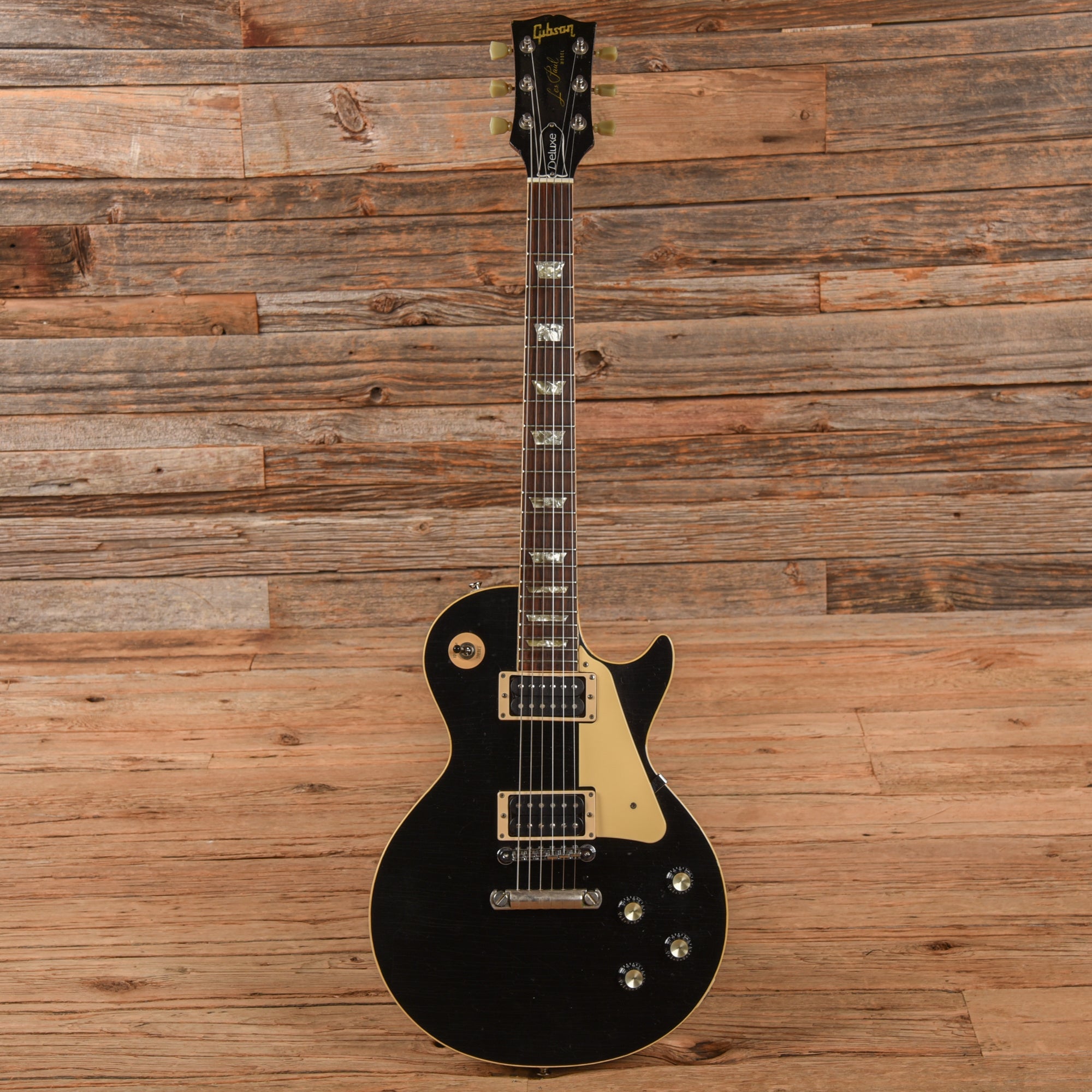 Gibson Les Paul Deluxe Black 1972 Electric Guitars / Solid Body