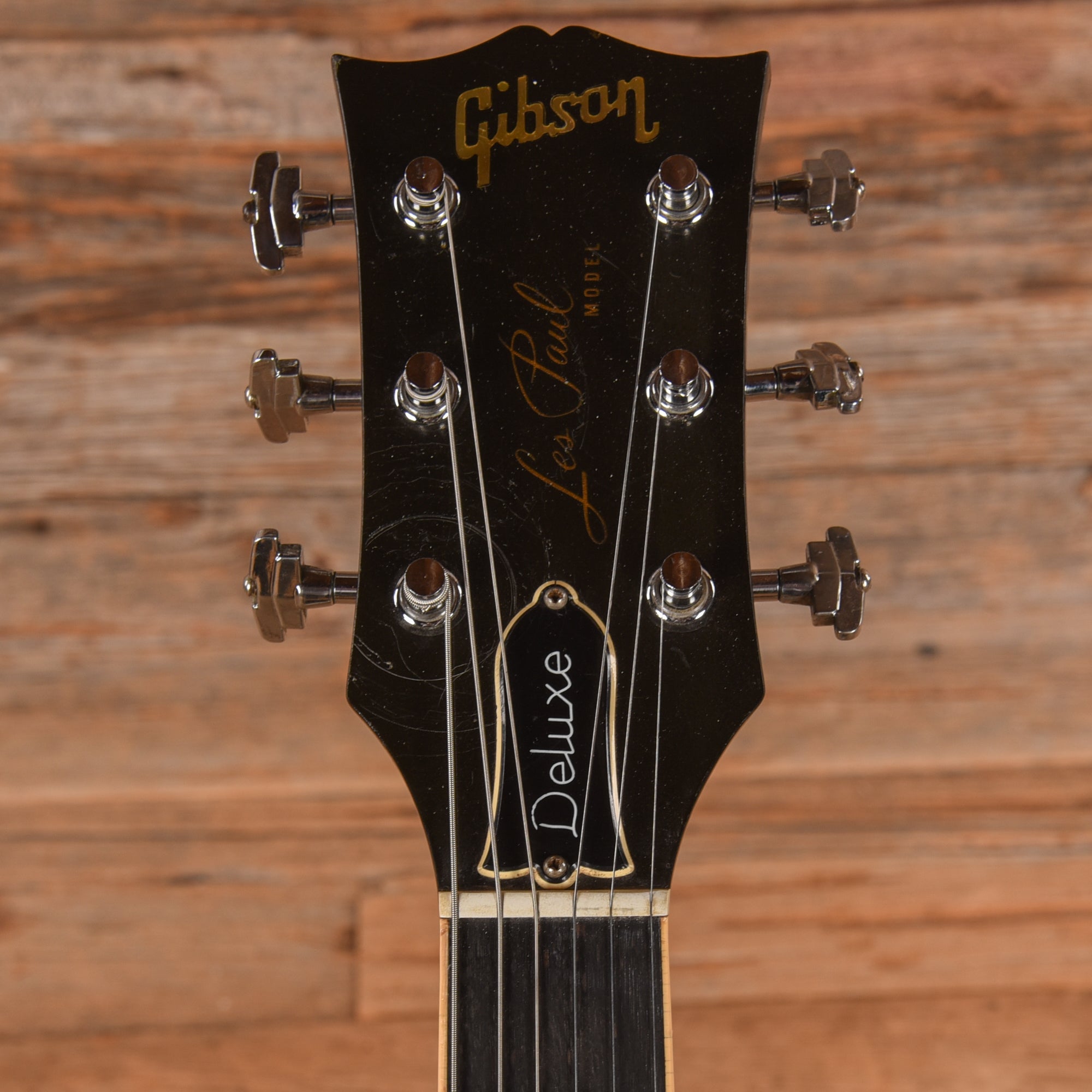 Gibson Les Paul Deluxe Black 1977 Electric Guitars / Solid Body