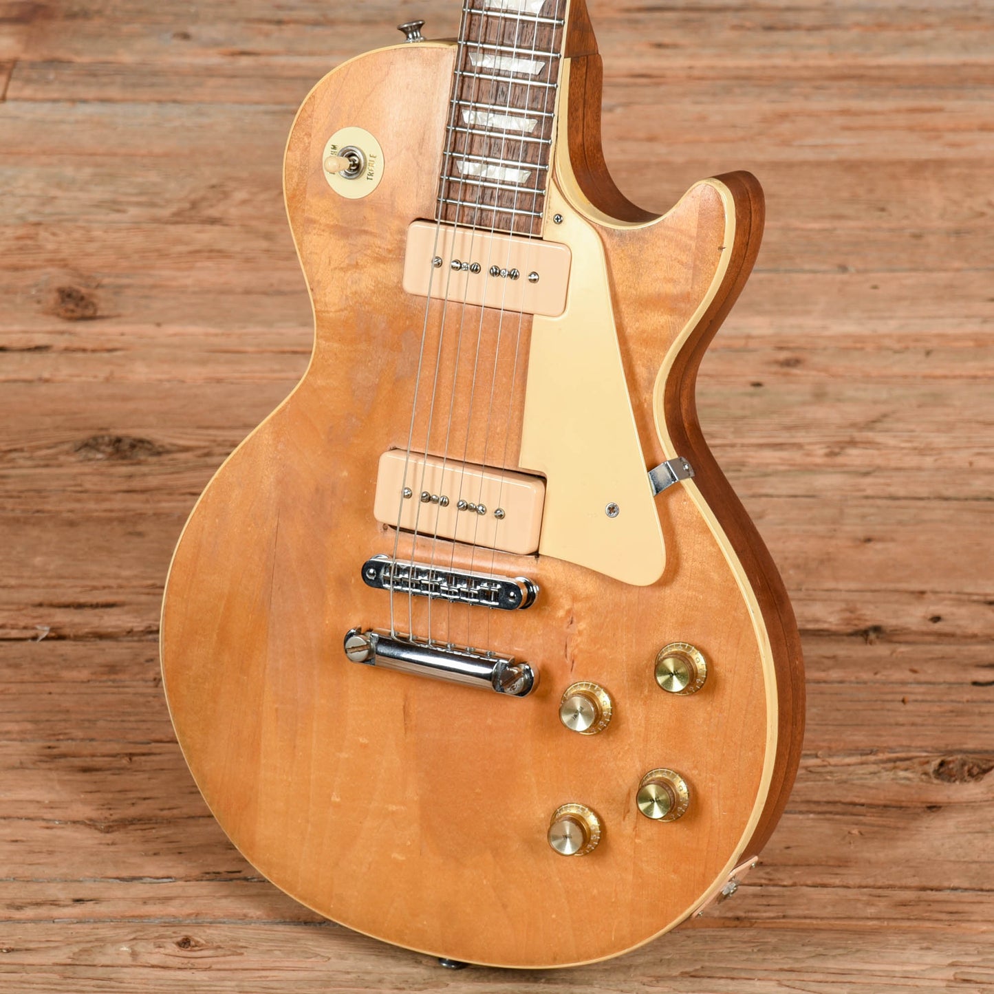 Gibson Les Paul Deluxe Stripped Natural 1972 Electric Guitars / Solid Body
