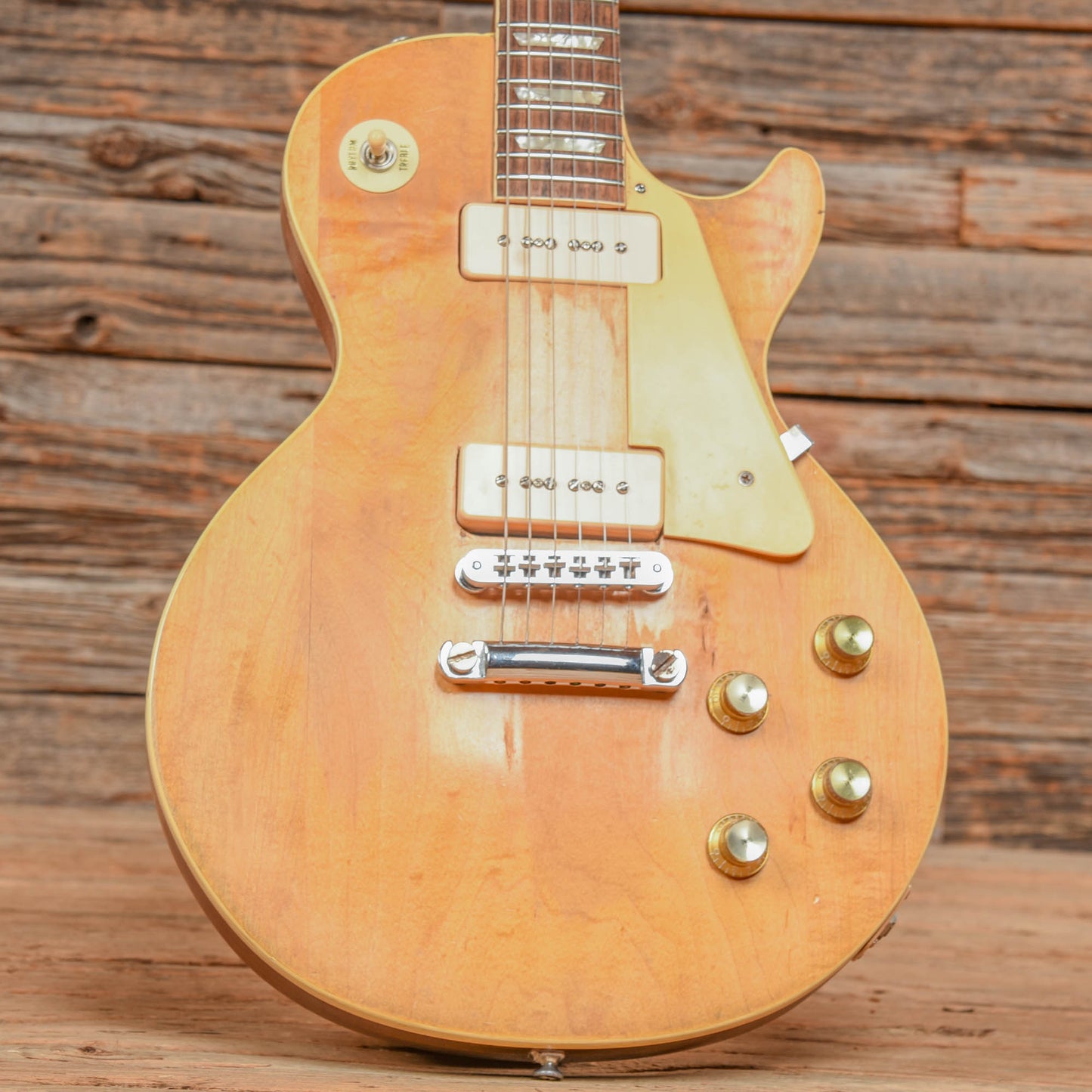 Gibson Les Paul Deluxe Stripped Natural 1972 Electric Guitars / Solid Body