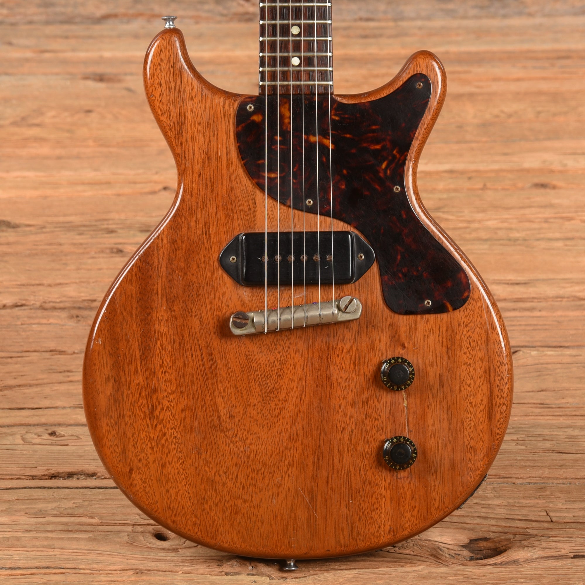 Gibson Les Paul Junior Doublecut Natural Refin 1959 Electric Guitars / Solid Body