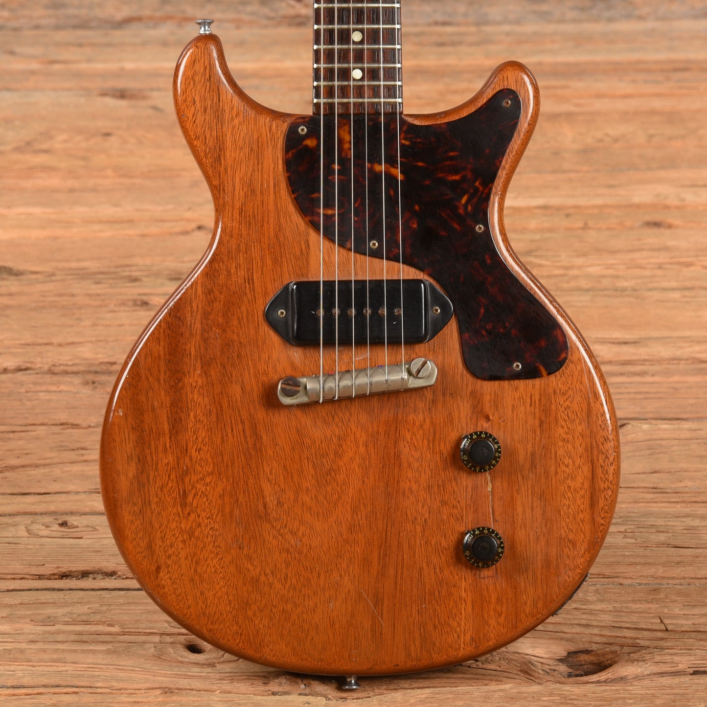 Gibson Les Paul Junior Doublecut Natural Refin 1959 Electric Guitars / Solid Body