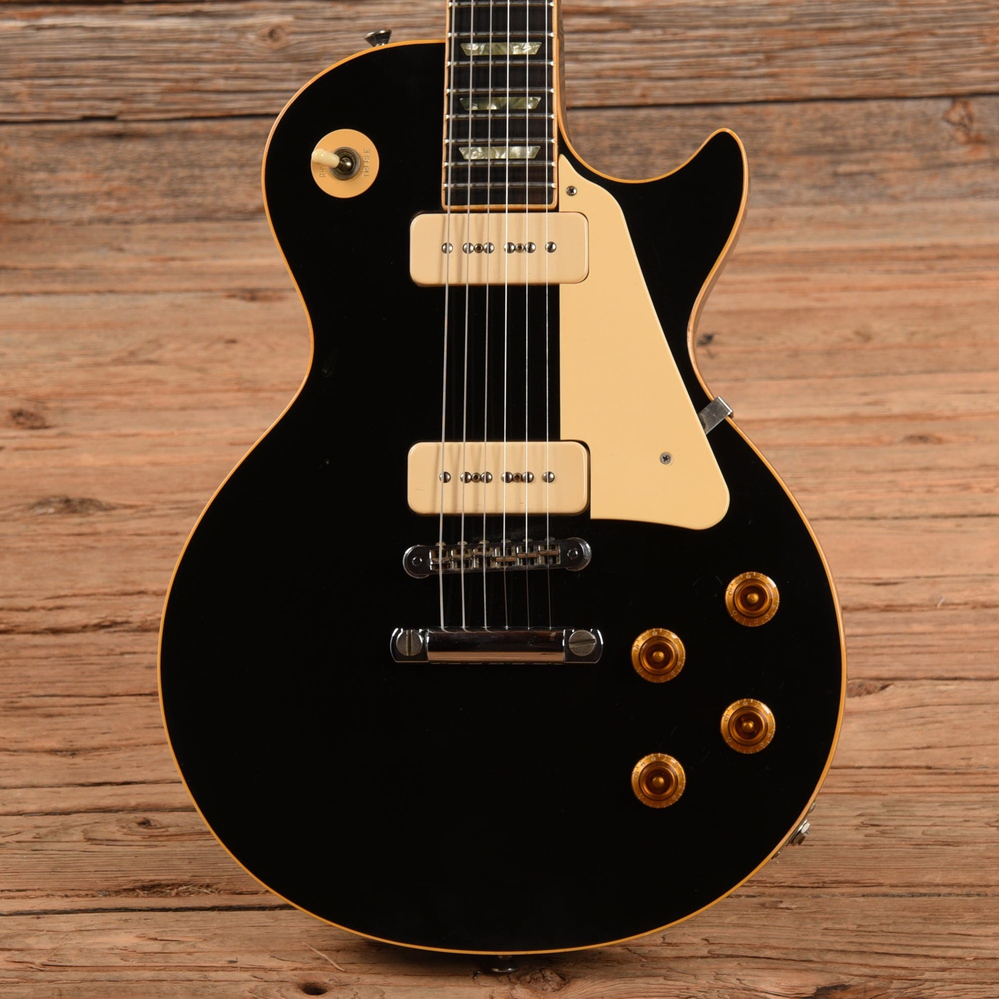 Gibson Les Paul Pro Deluxe Black 1977 Electric Guitars / Solid Body
