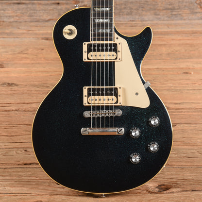 Gibson Les Paul Pro Deluxe Blue Sparkle Refin 1977 Electric Guitars / Solid Body