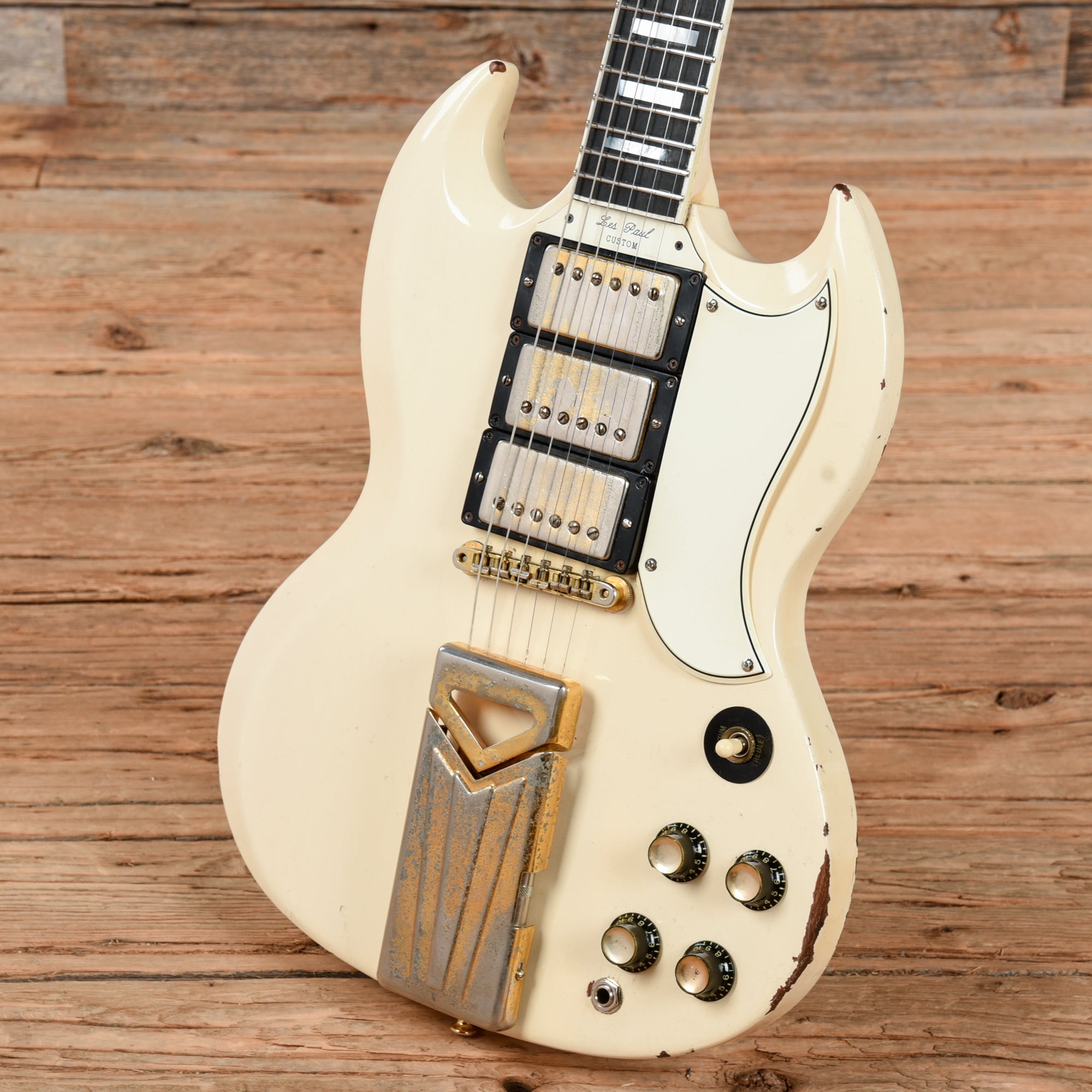 Gibson Les Paul (SG) Custom Polaris White 1963 Electric Guitars / Solid Body