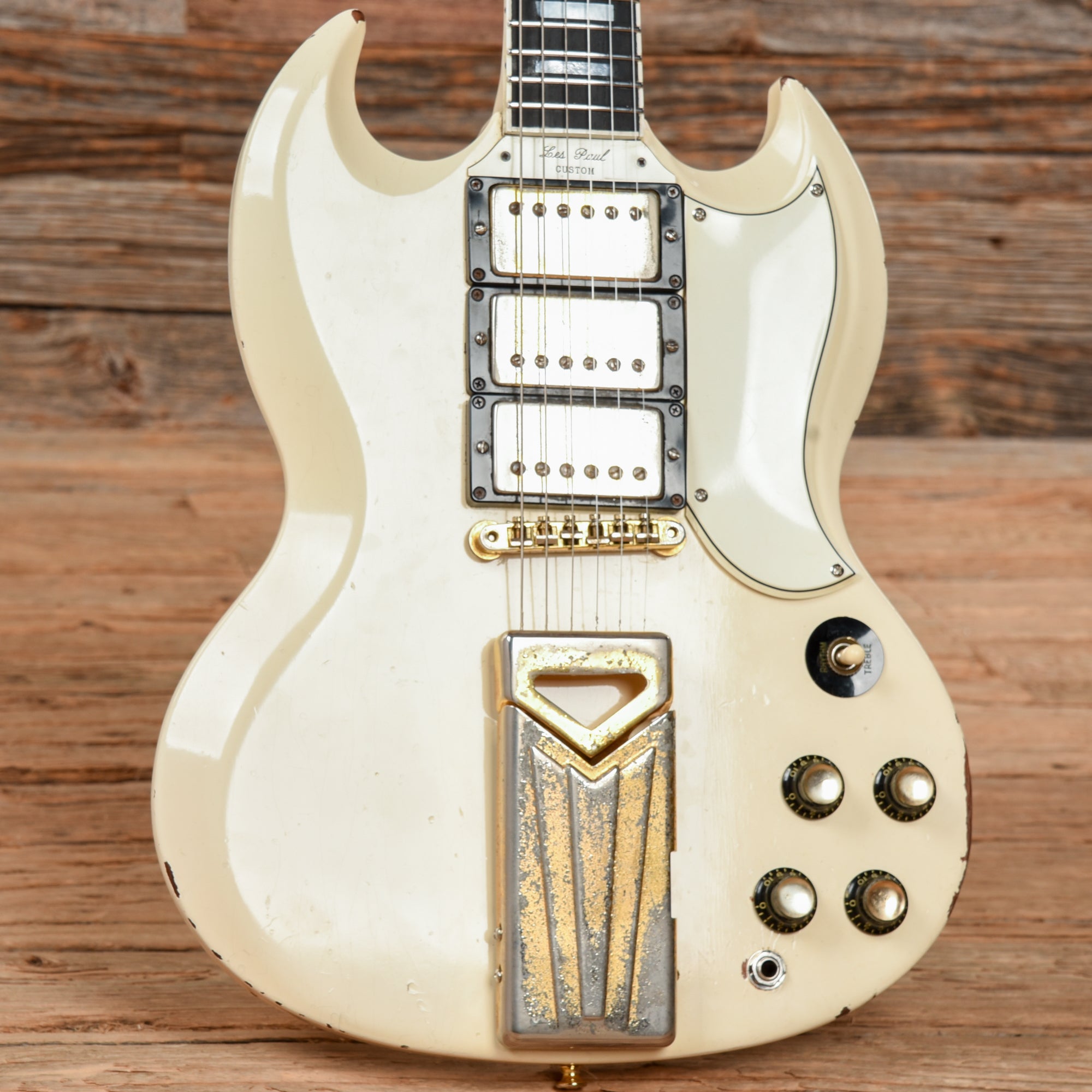 Gibson Les Paul (SG) Custom Polaris White 1963 Electric Guitars / Solid Body