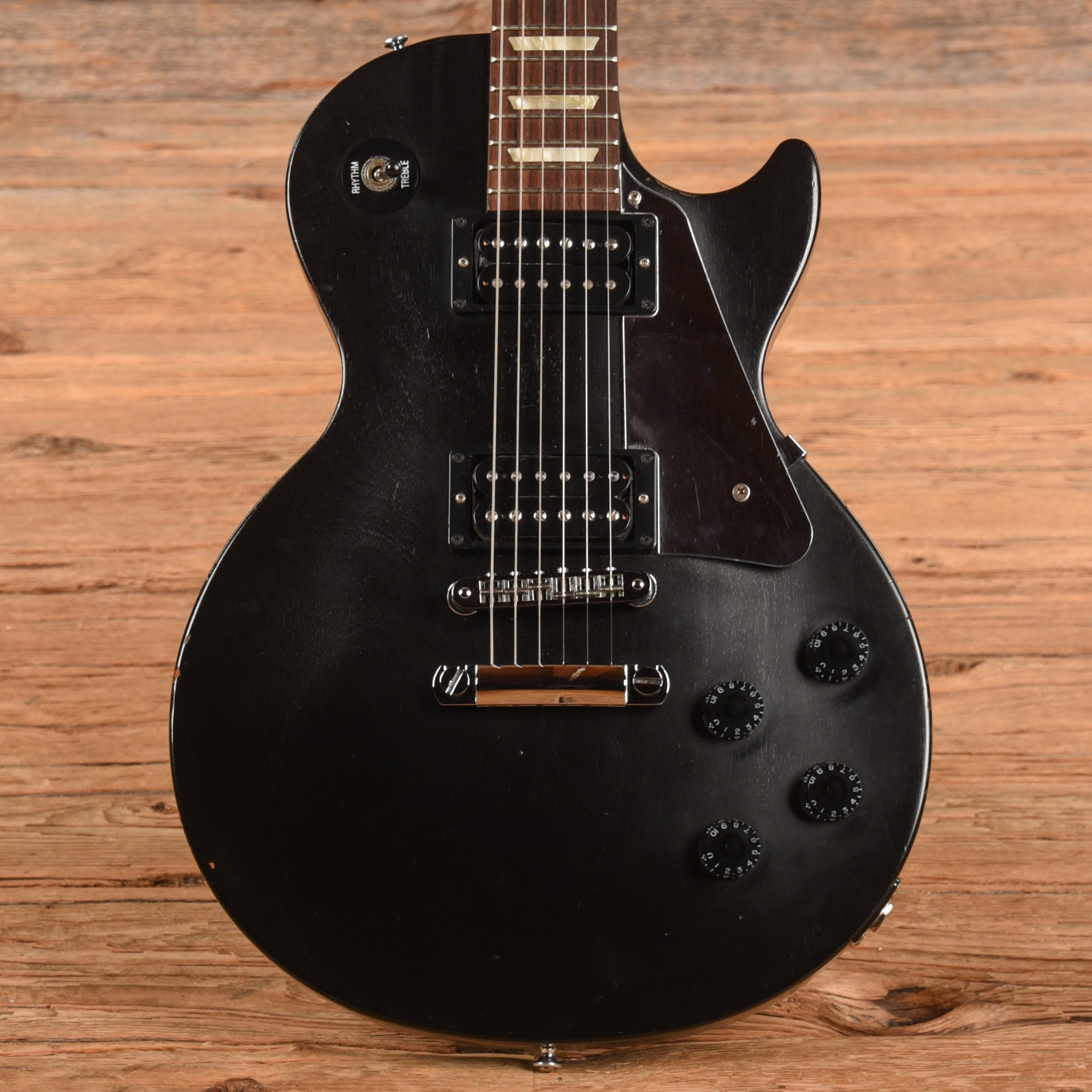 Gibson Les Paul Studio Faded Worn Ebony 2010 Electric Guitars / Solid Body