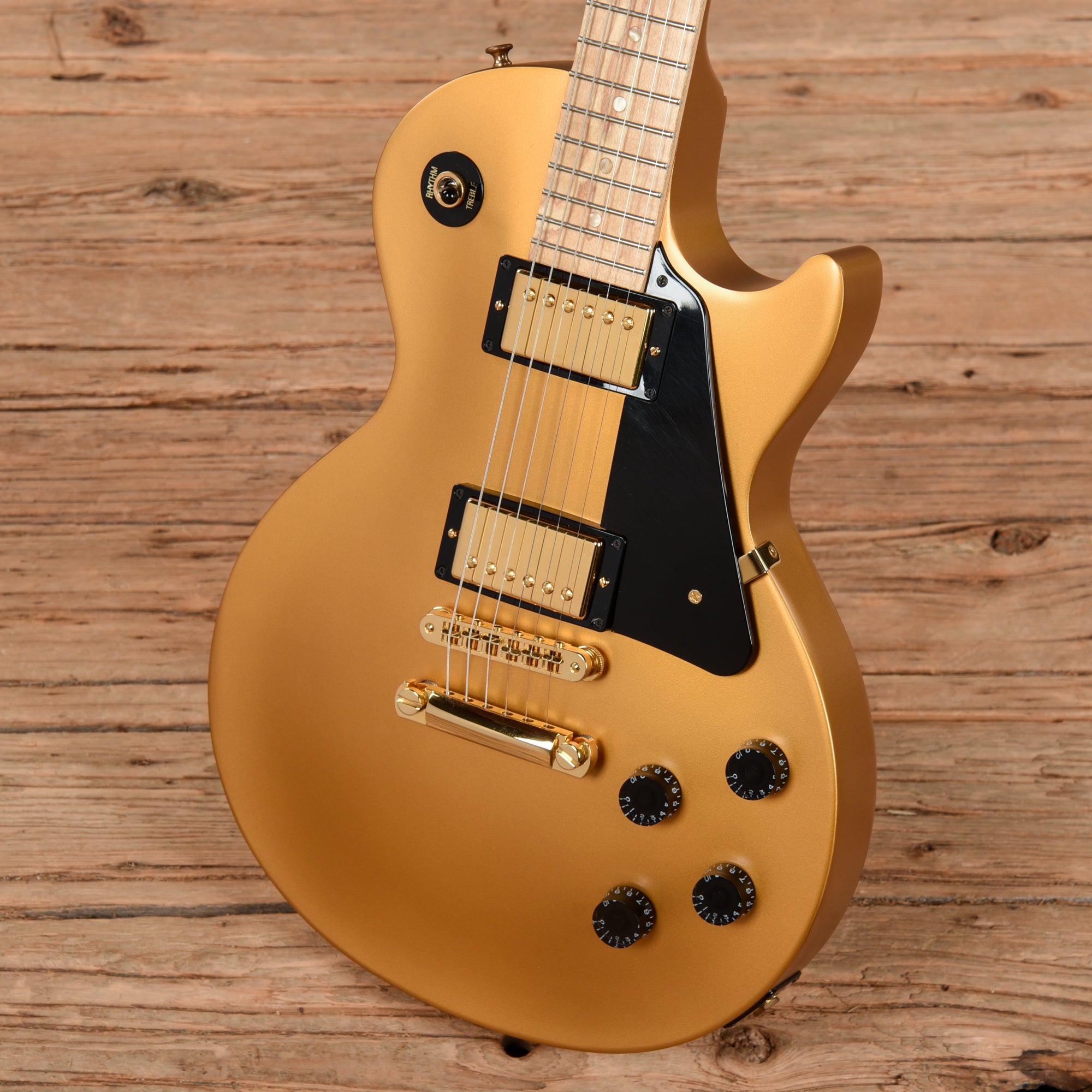 Gibson Les Paul Studio Raw Satin Gold 2009 – Chicago Music Exchange