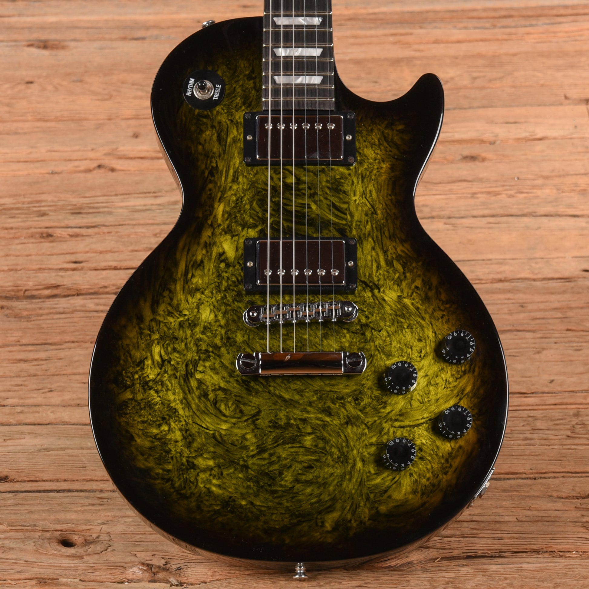 Gibson Les Paul Studio Swirl Green Swirl Burst 2011 Electric Guitars / Solid Body